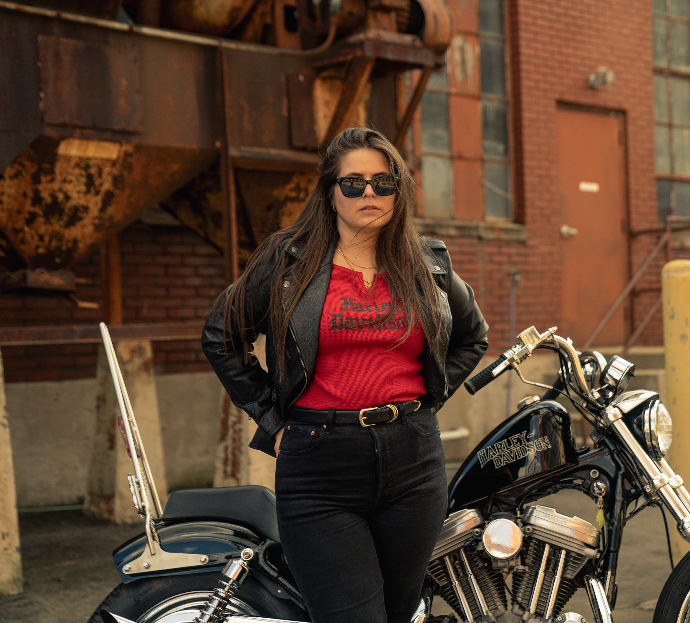 Women's Harley-Davidson Old English Thermal Top