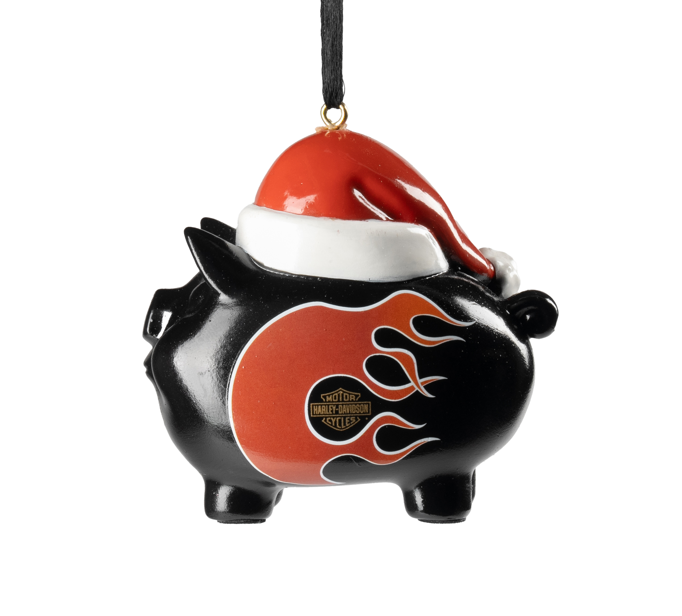 Santa Hog Flame Ornament