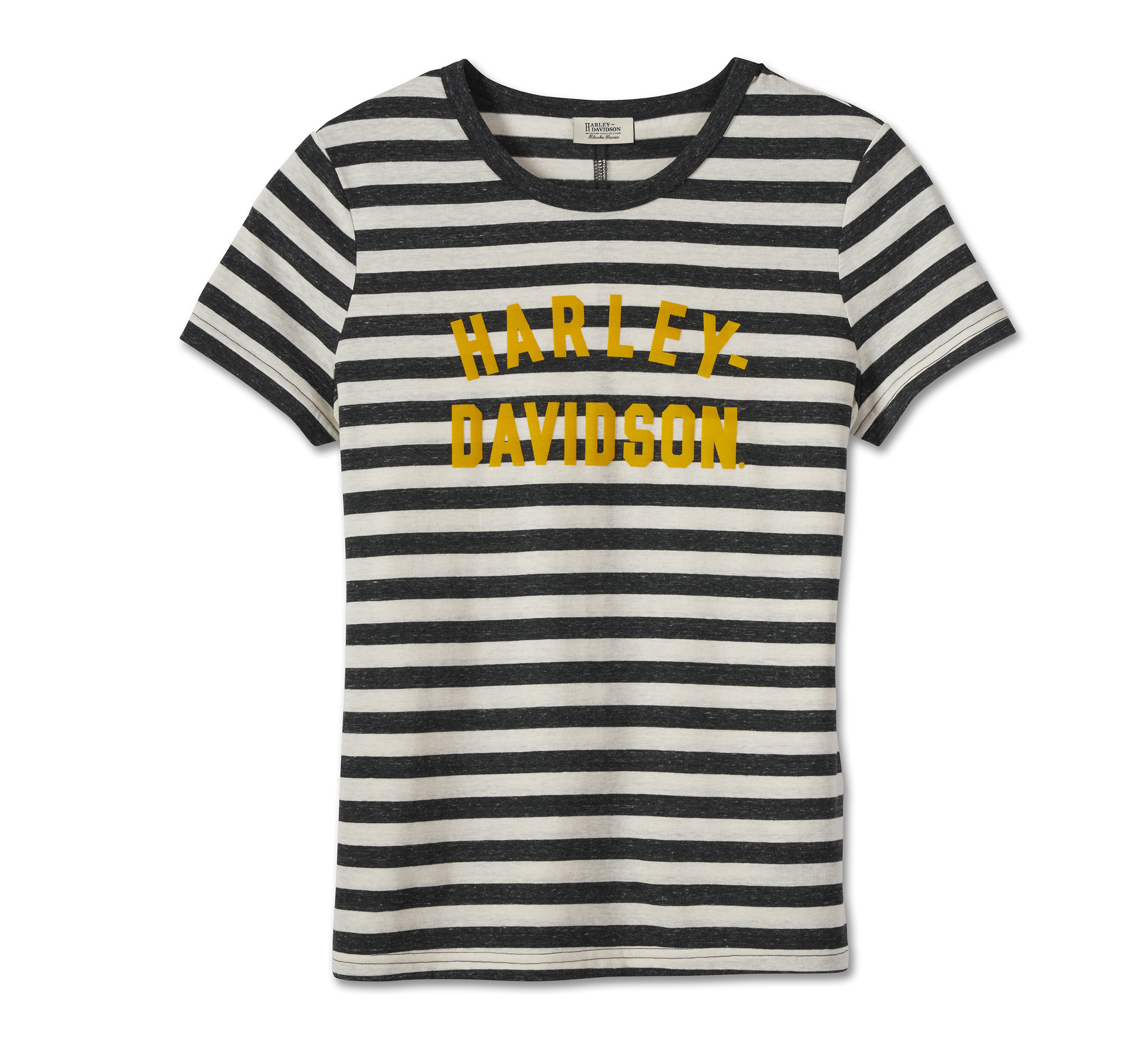 Women's Striped Race Font Tee
