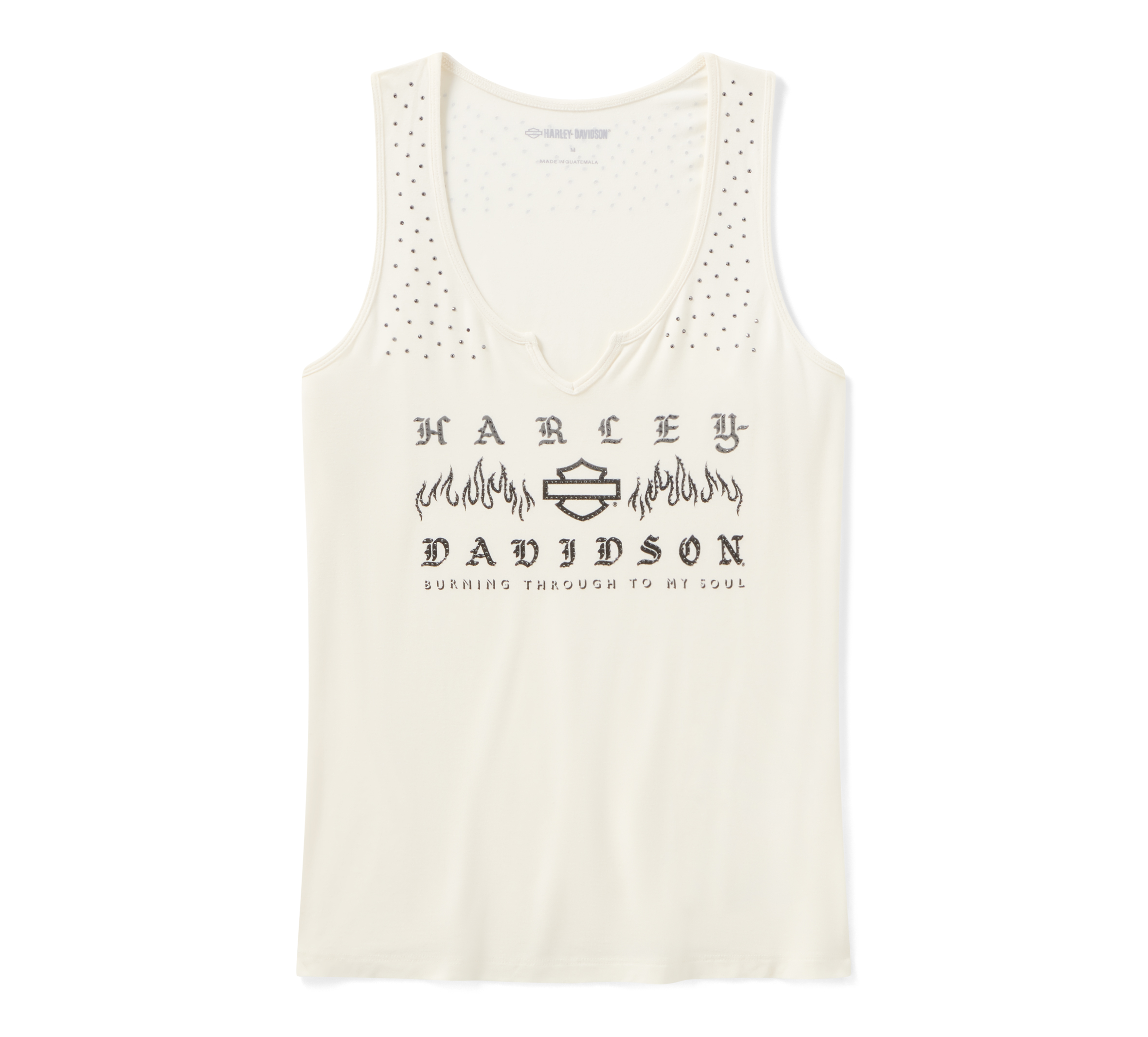 Women's Bling H-D® Slow Burn Notch Neck Tank