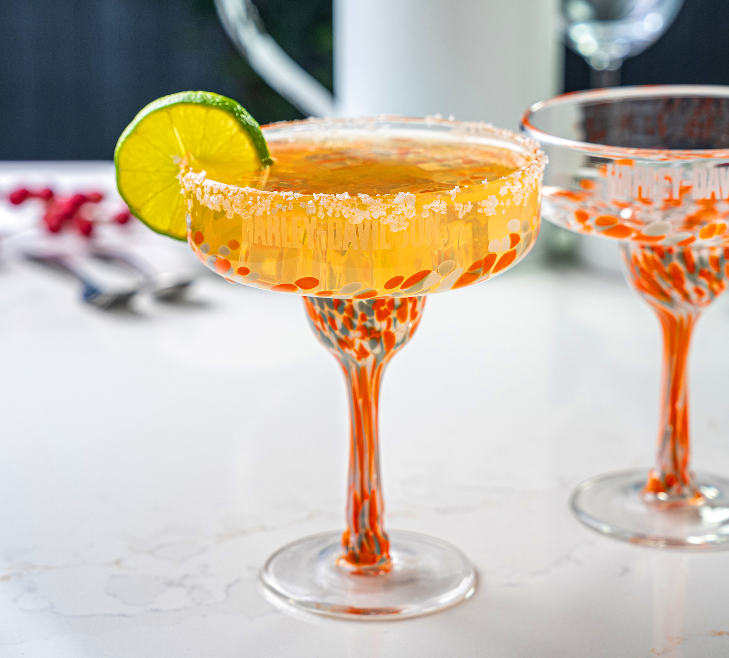 Confetti Margarita Glass Set of 2