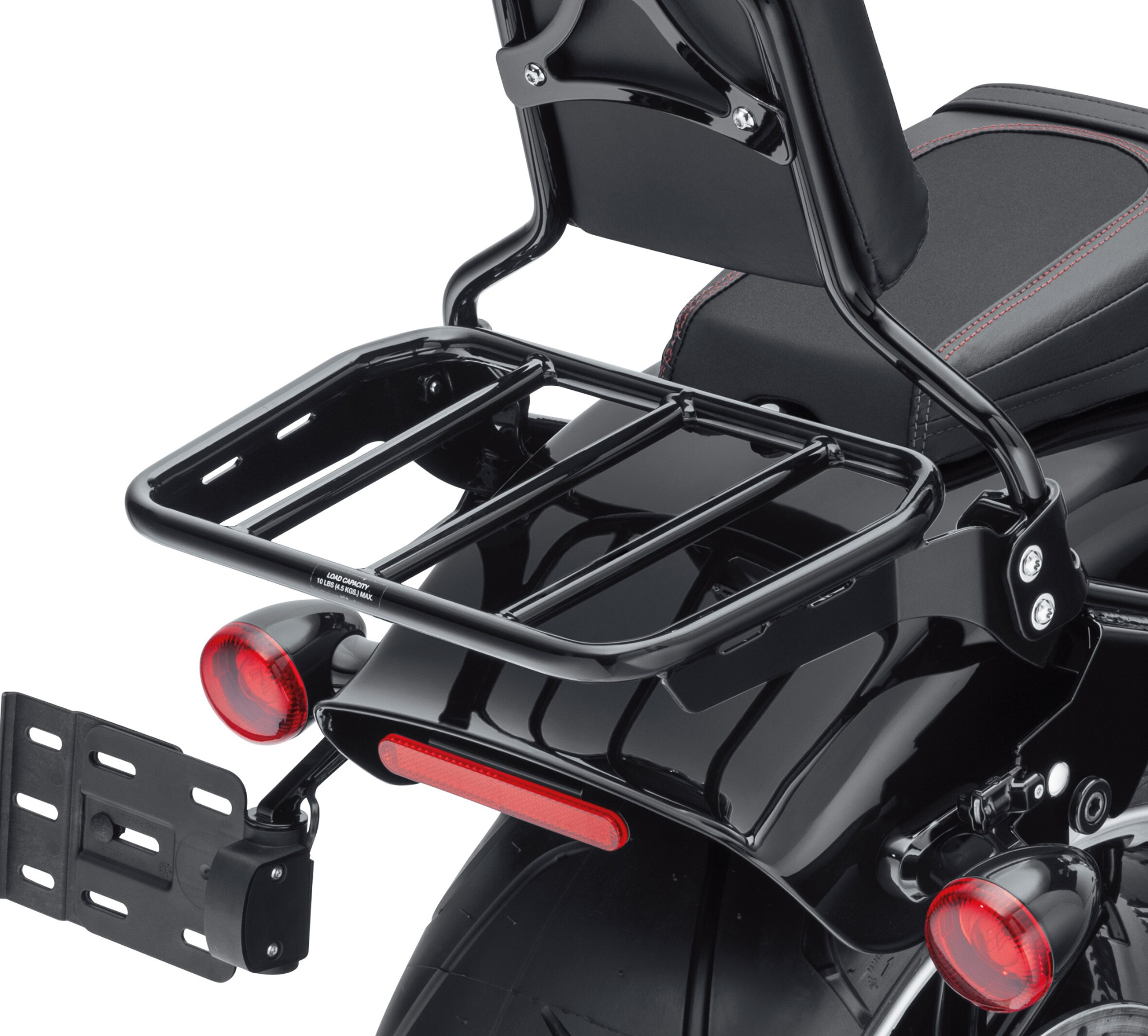 Sport Luggage Rack for HoldFast Sissy Bar Uprights - Gloss Black