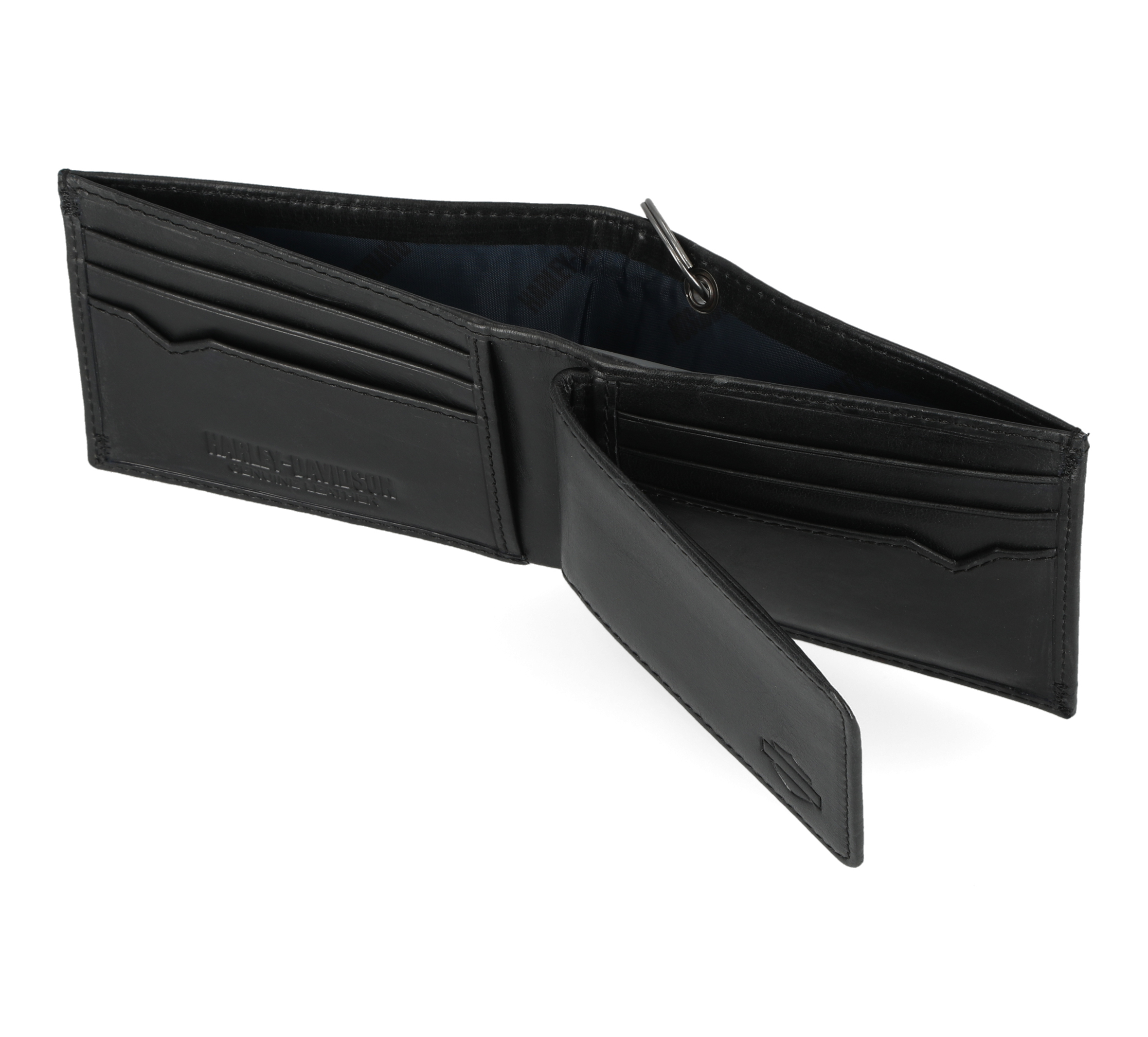 Men's Universal Classic Billfold Leather Wallet With Chain