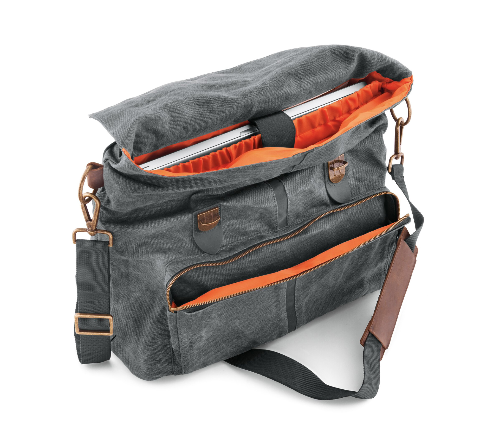 Waxed Canvas Messenger Bag