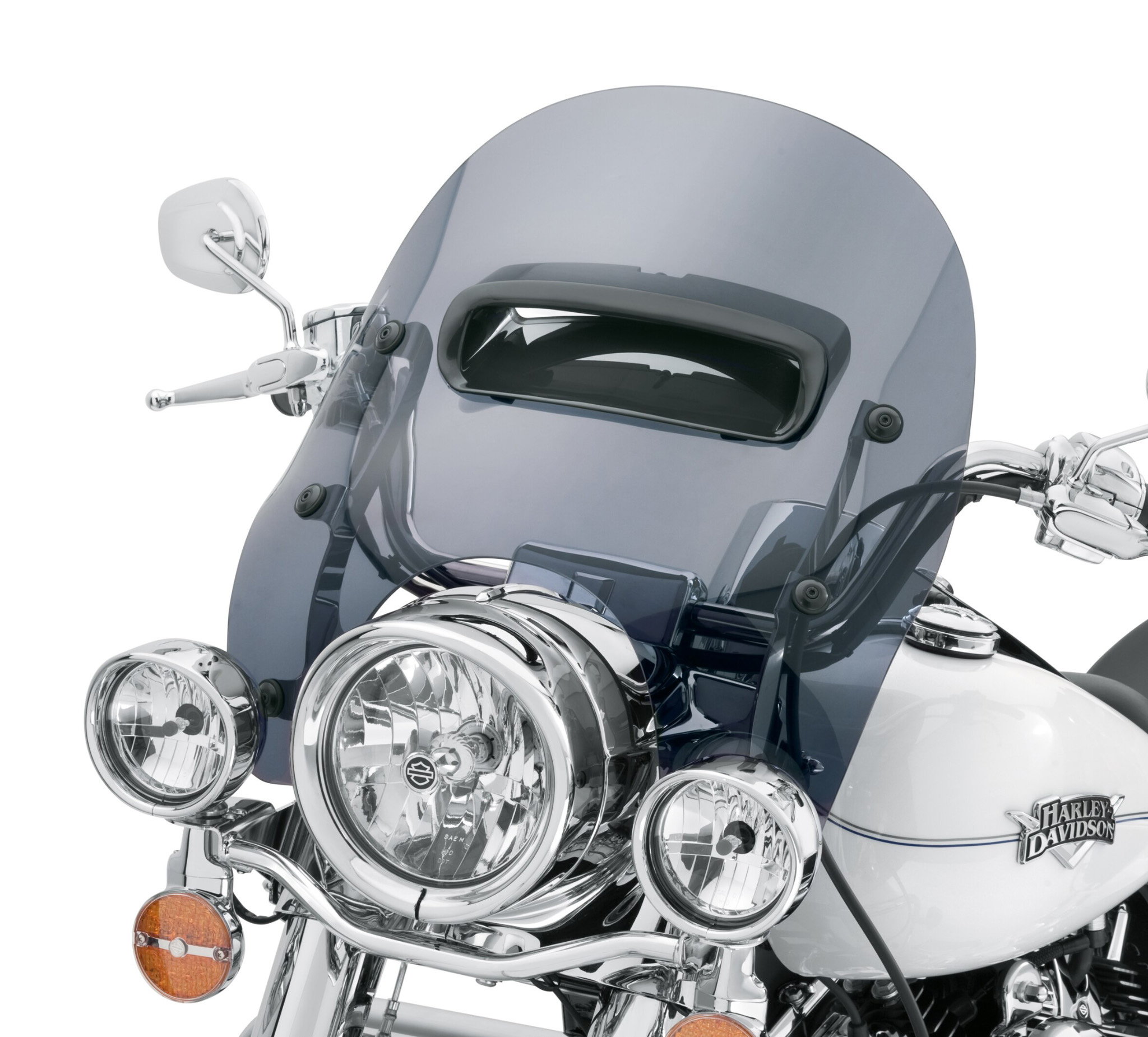 H-D Detachables Wind Splitter Vented Windshield