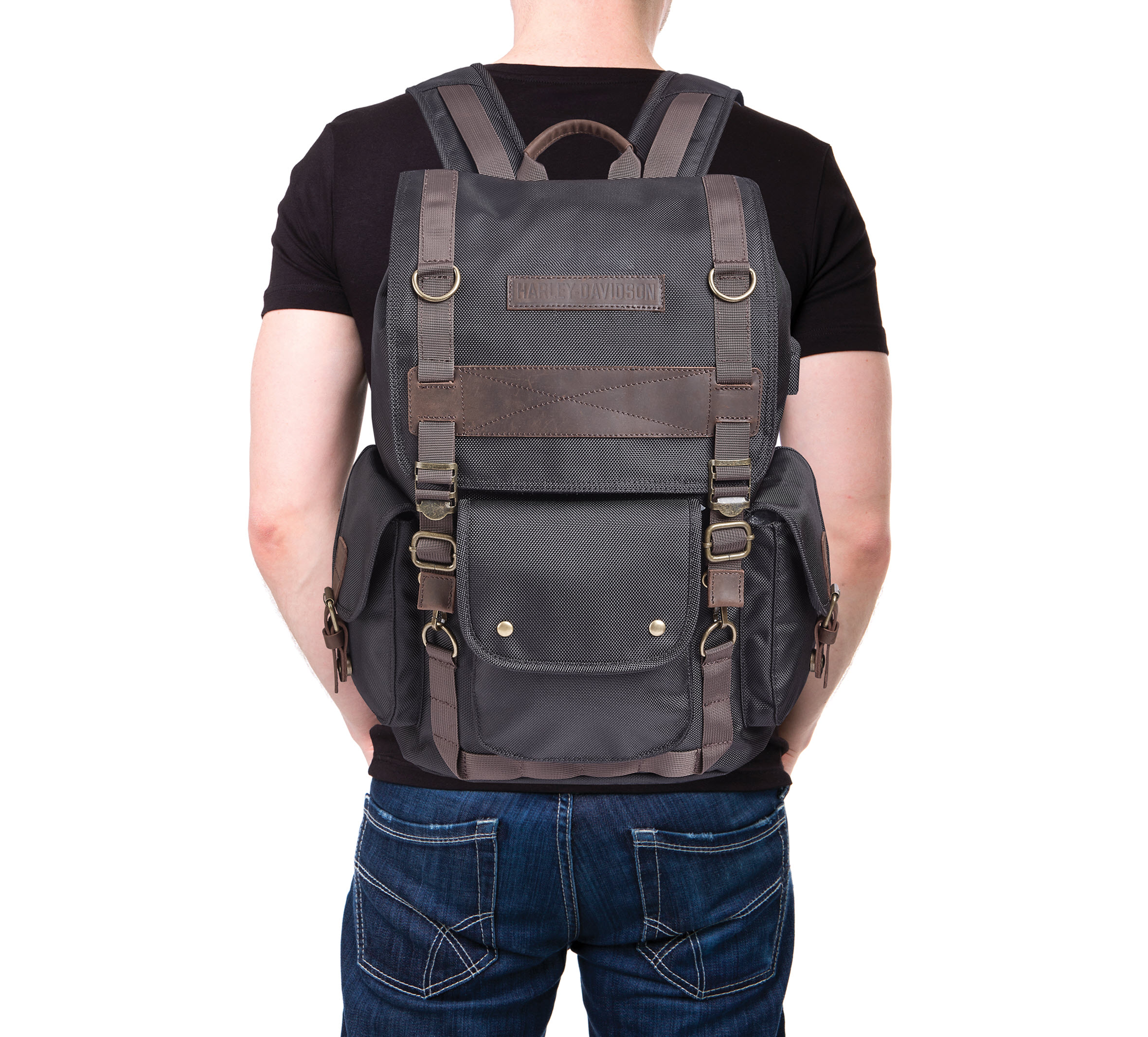 Ponderosa Ballistic & Leather USB Backpack