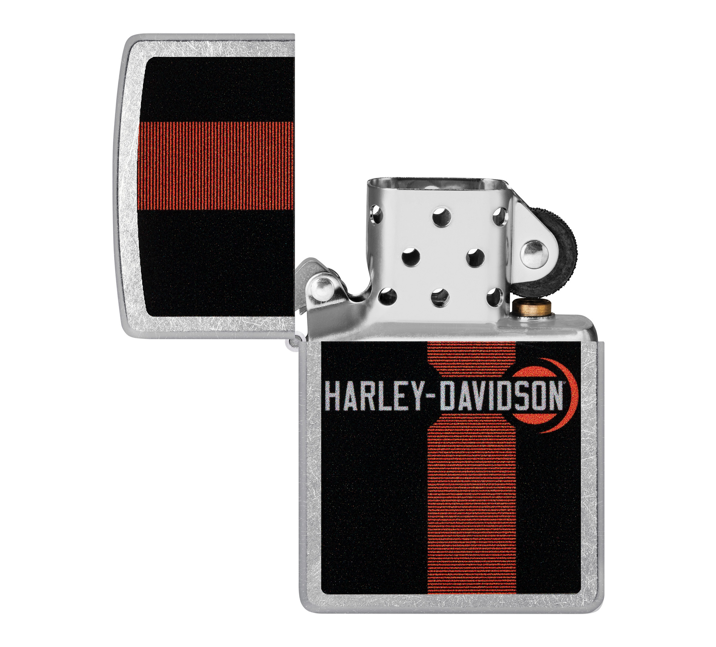 Harley-Davidson Racing Stripes Design Street Chrome Windproof Lighter