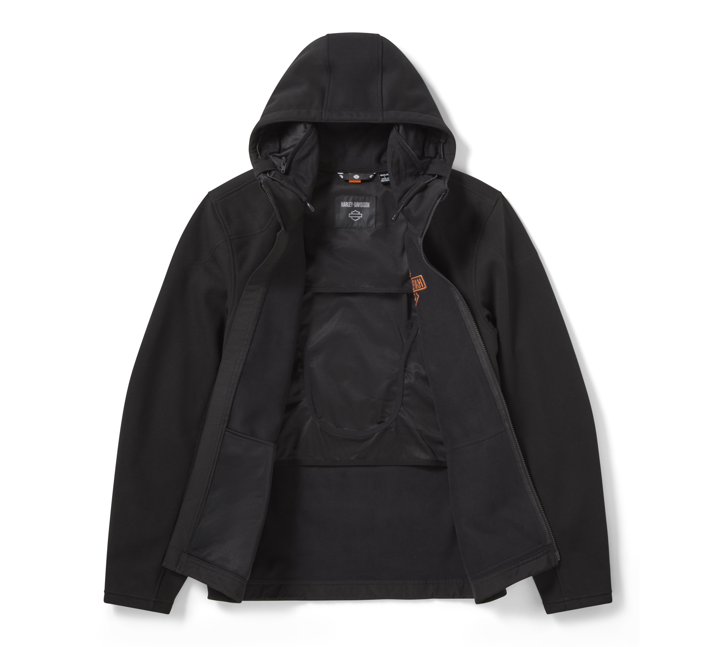 Harley-Davidson フード収納ジャケット Men's Harley-Davidson x Realtree Deflector Hooded Riding Fleece