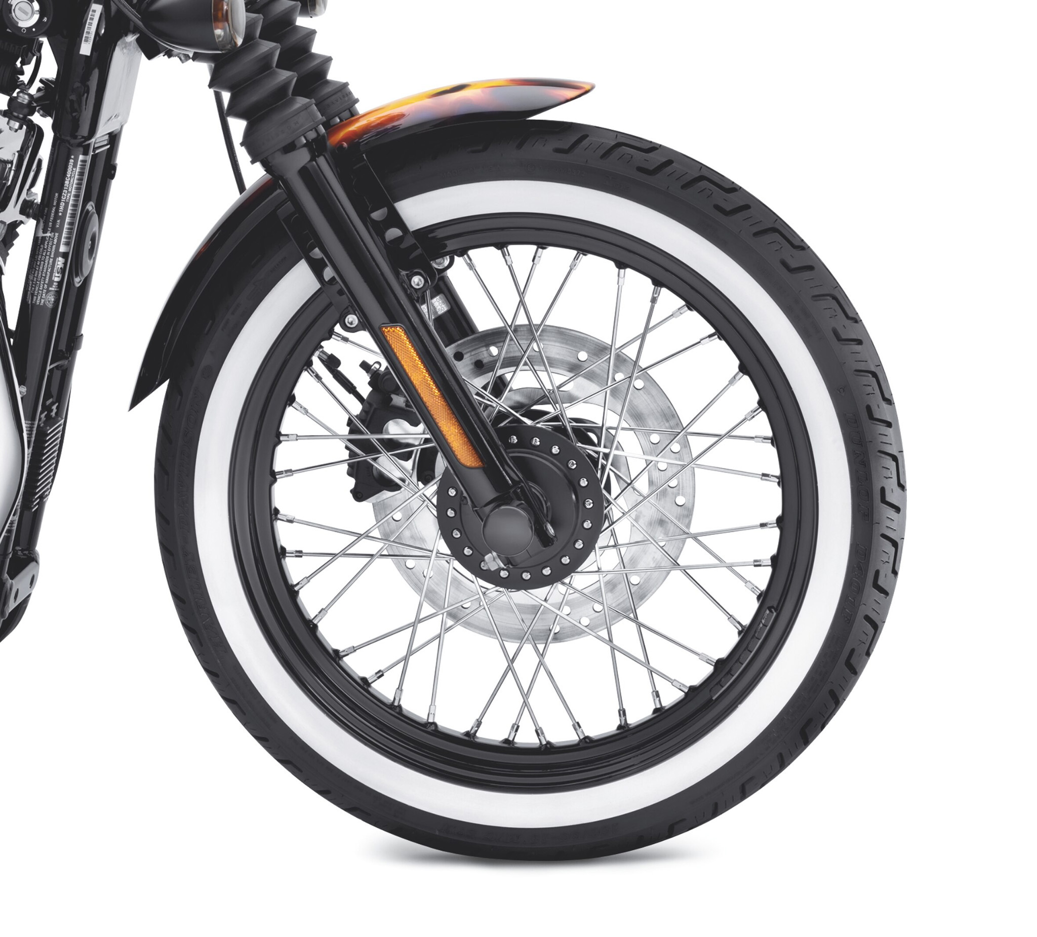 Dunlop Tire Series - D401 100/90-19 Wide Whitewall - 19 in. Front