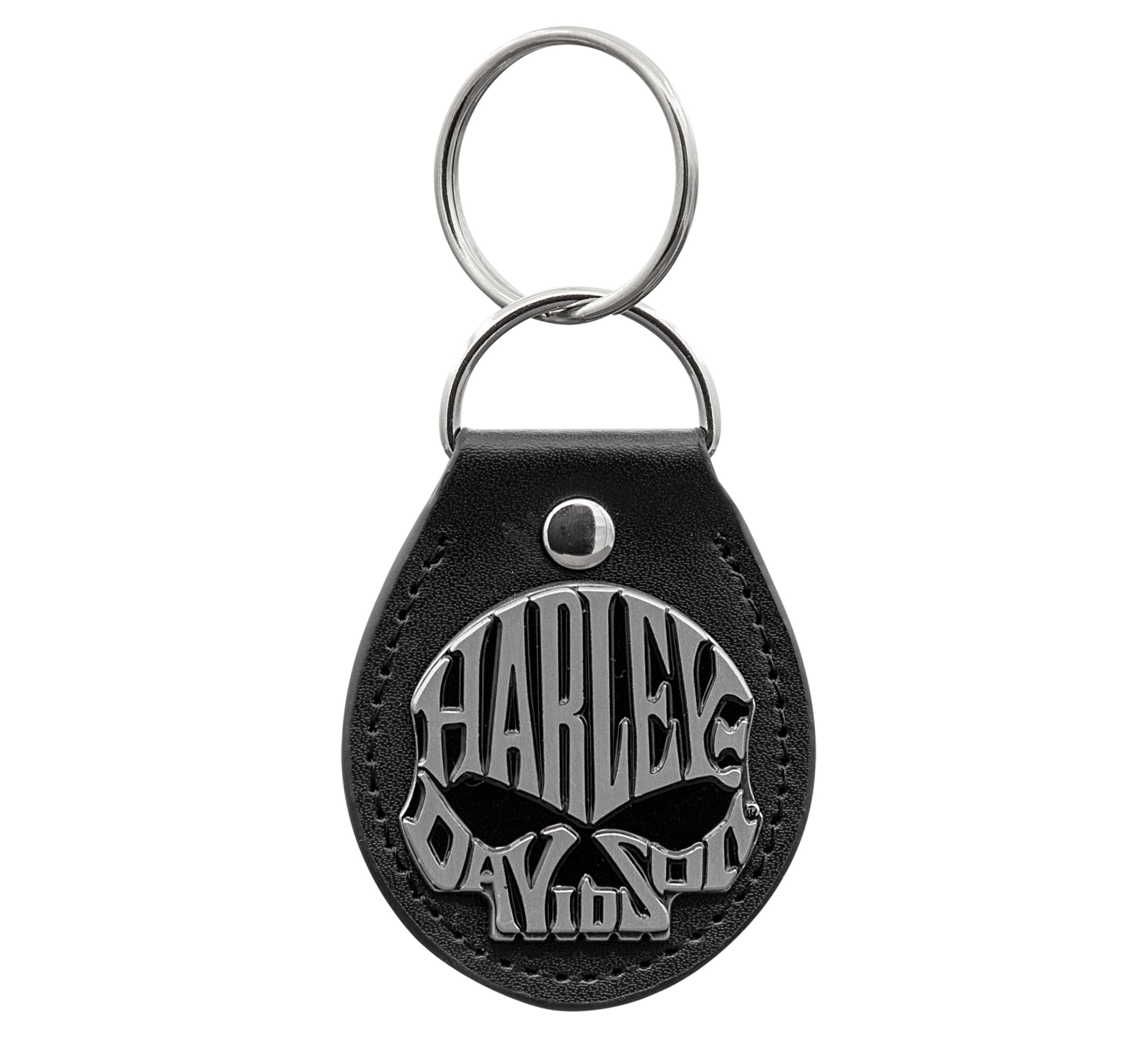 Skull Design Black Fob Key Chain