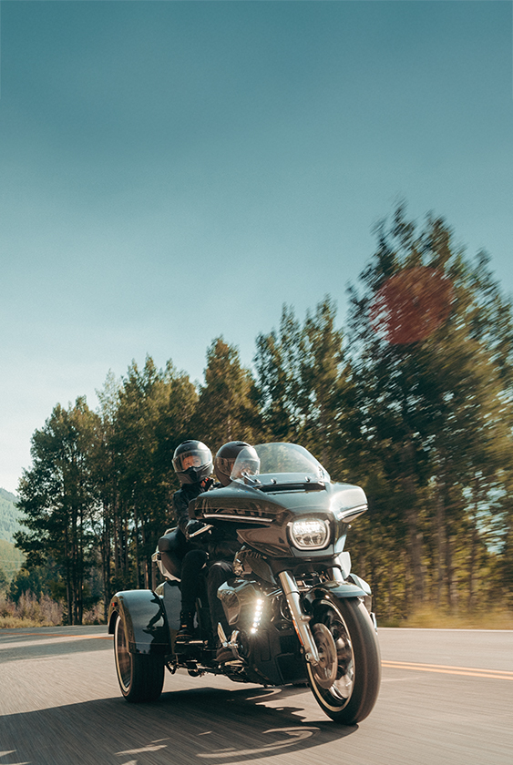 2026 CVO Street Glide 3 Limited Motorcycle Riding Shot