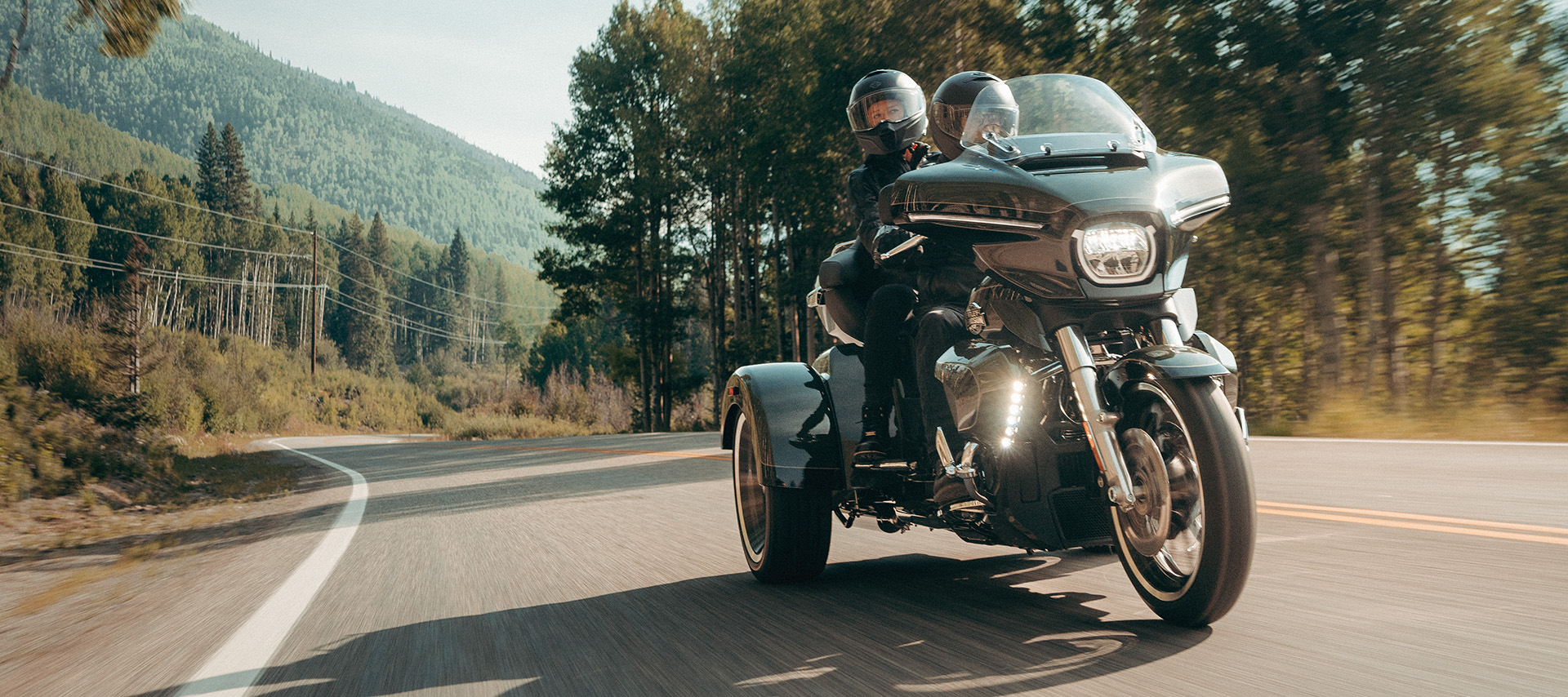 2026 CVO Street Glide 3 Limited Motorcycle Riding Shot