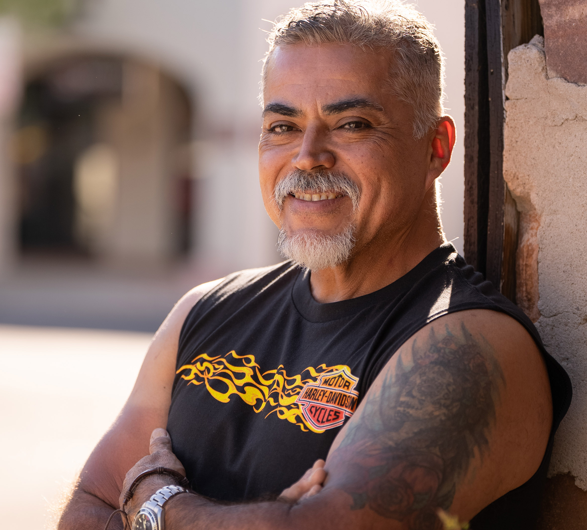 Men's Flame Bar & shield Sleeveless Tee