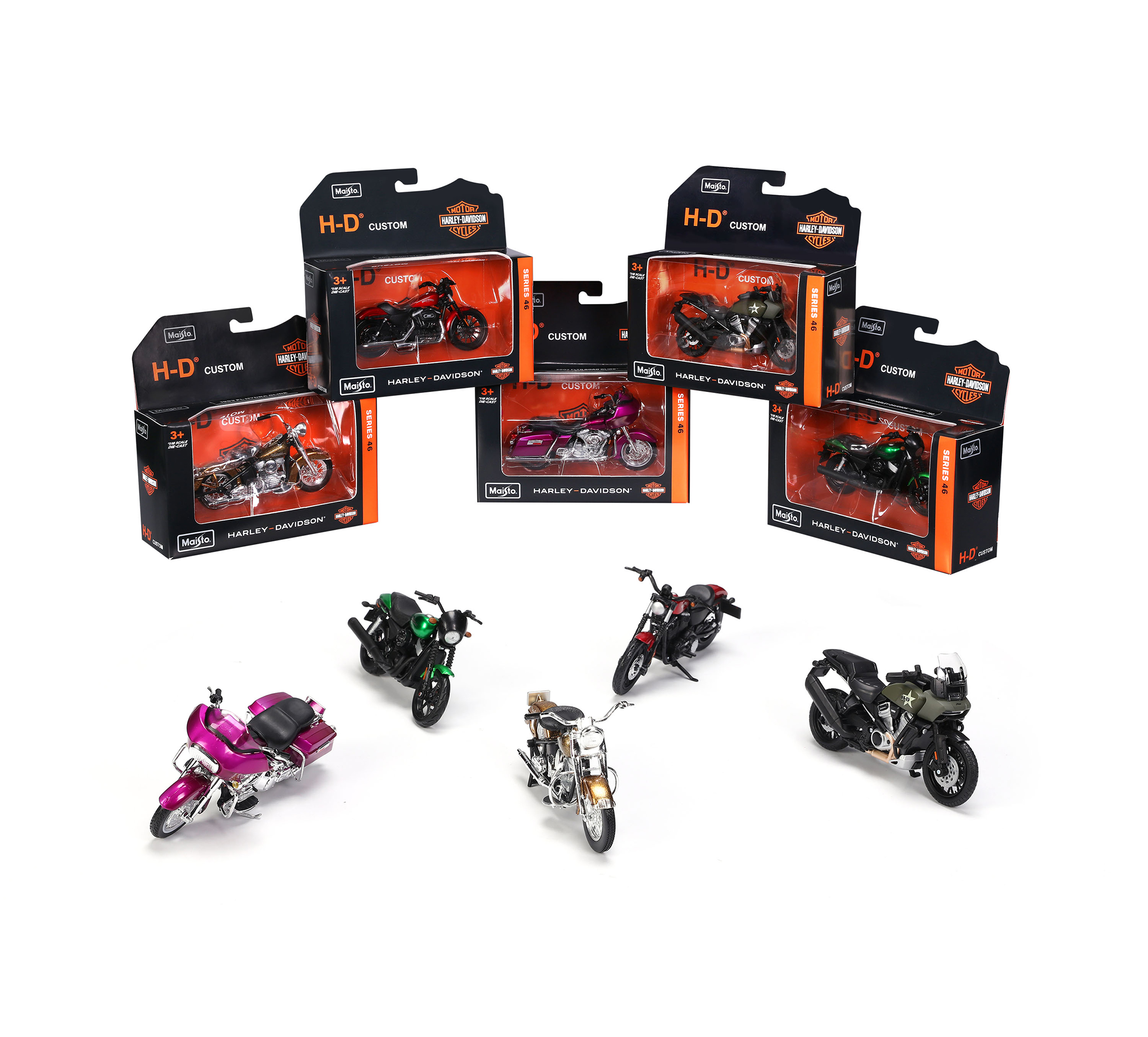 H-D 1:18 Scale Diecast Motorcycle Series 43 Set | Harley-Davidson USA