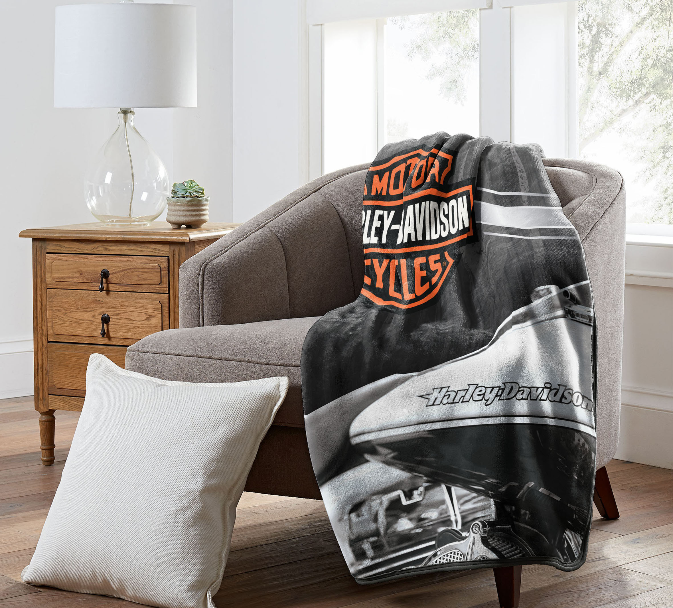 USA製 Harley Davidson ハーレーブランケット USA製 HARLEY-DAVIDSONハーレー ダビッドソン ブランケット