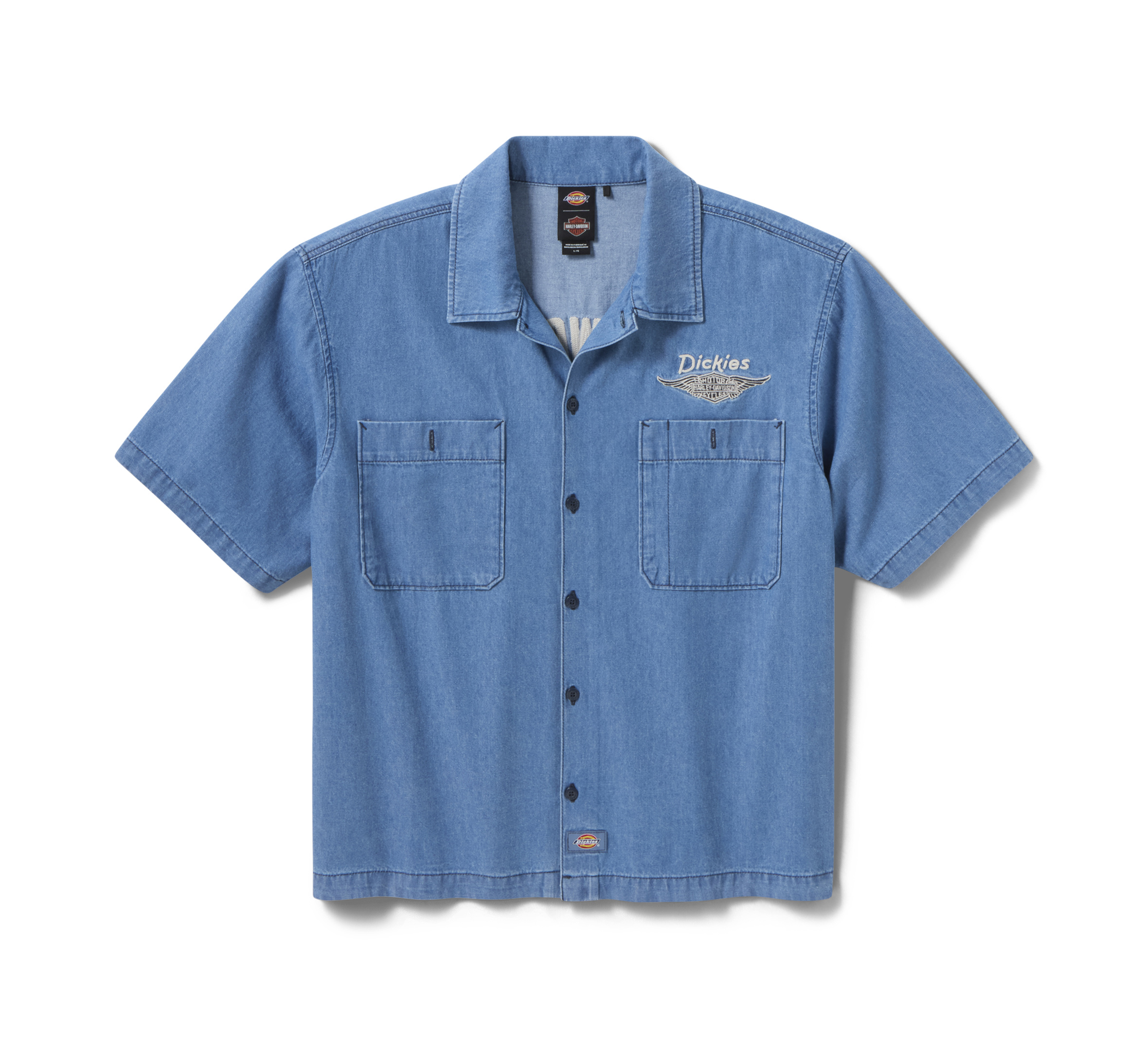 Dickies x H-D Boxy Fit Chambray Work Shirt
