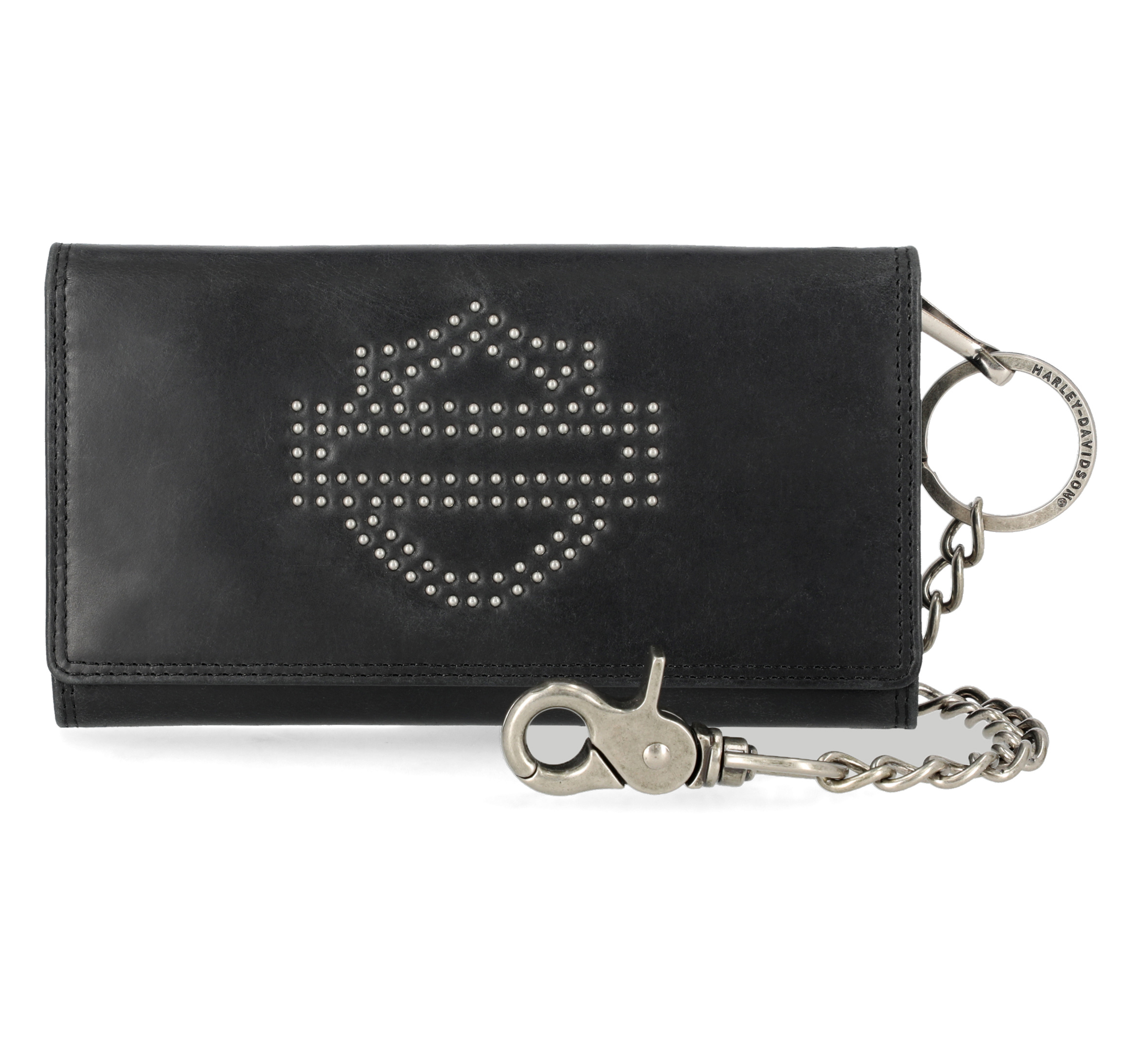 Traditional Bar & Shield Trucker wallet with chain | Harley Traditional Bar & Shield Trucker wallet with chain | Harley