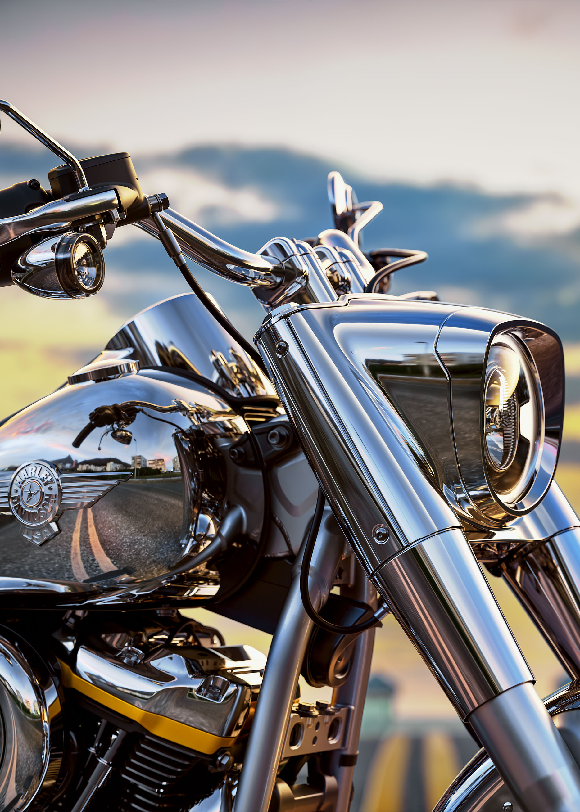 2025 Fat Boy Gray Ghost Beauty Shot