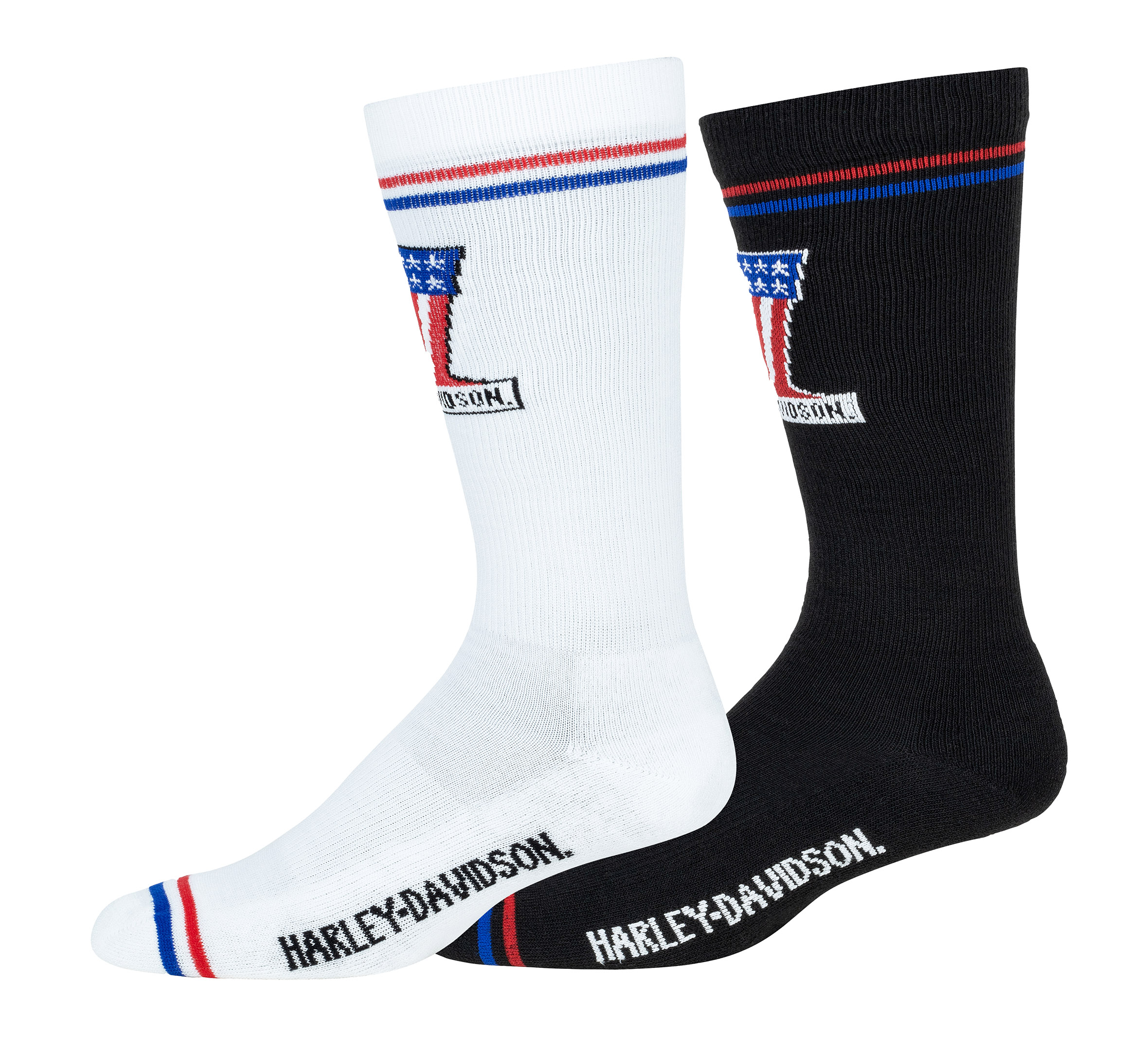 2 Pack Mens Number 1 Logo Crew Sock
