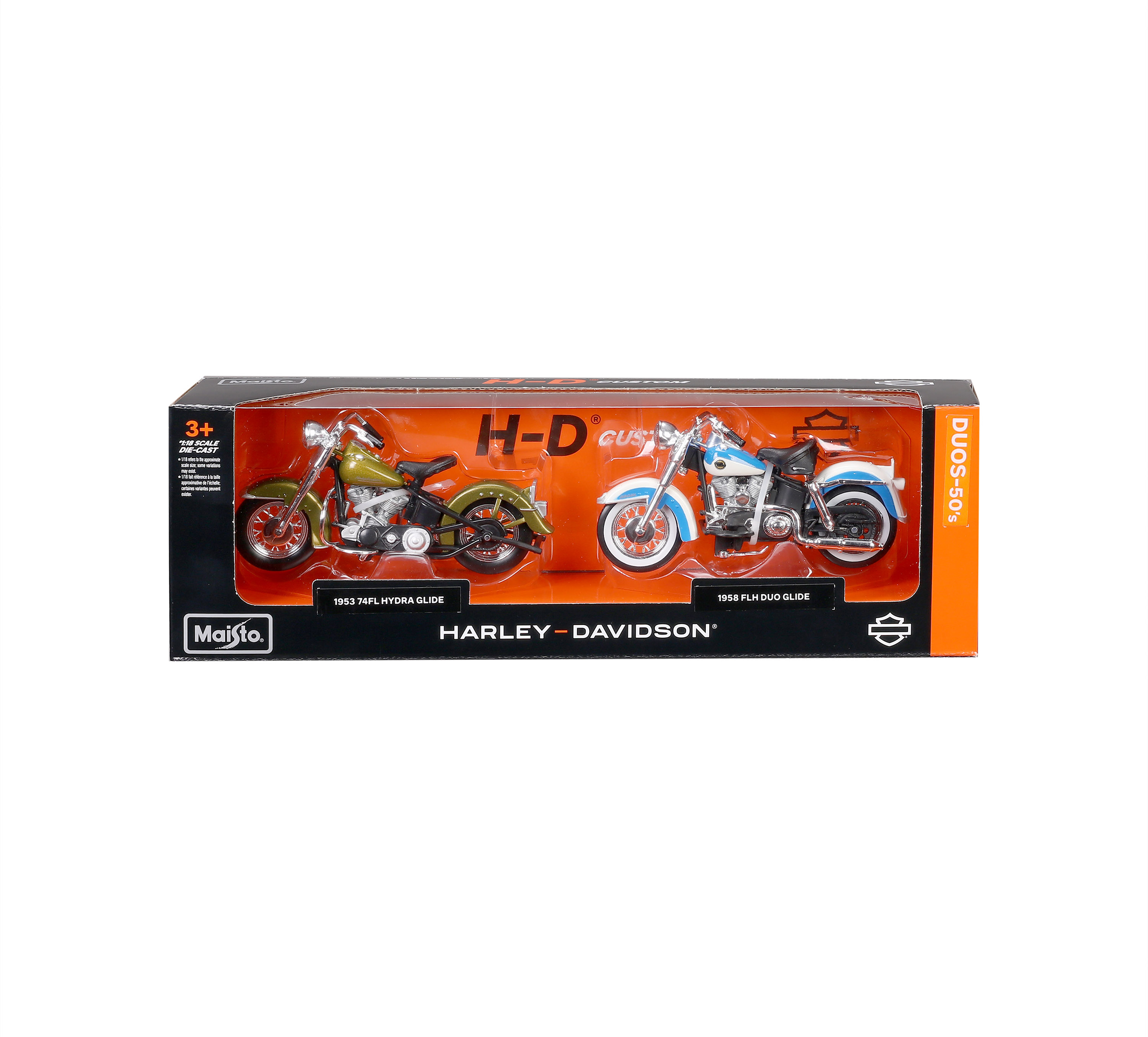 1:18 H-D Duos - 90s 93 Heritage Softail / 99 Dyna Low Rider