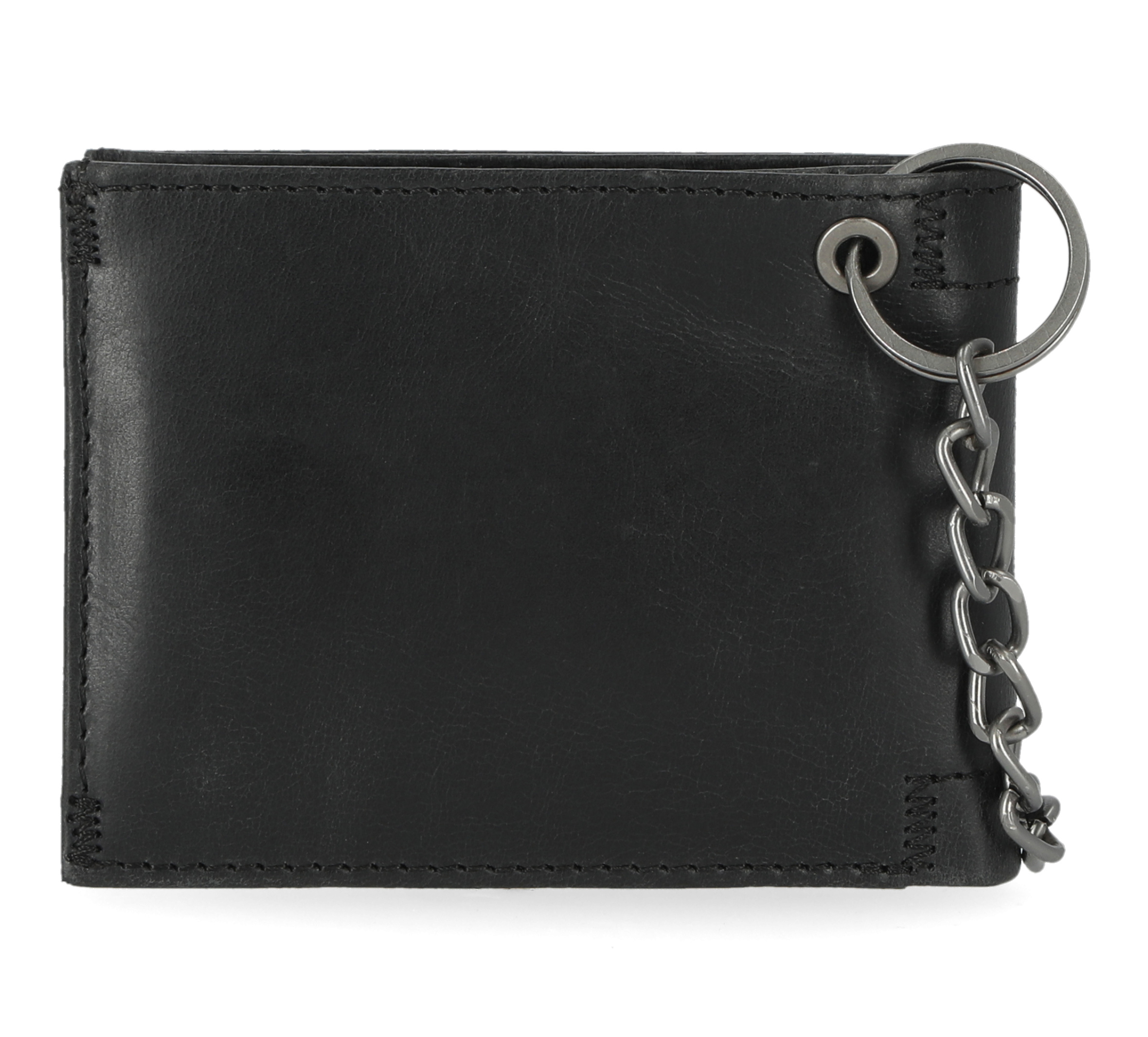 Men's Universal Classic Billfold Leather Wallet With Chain