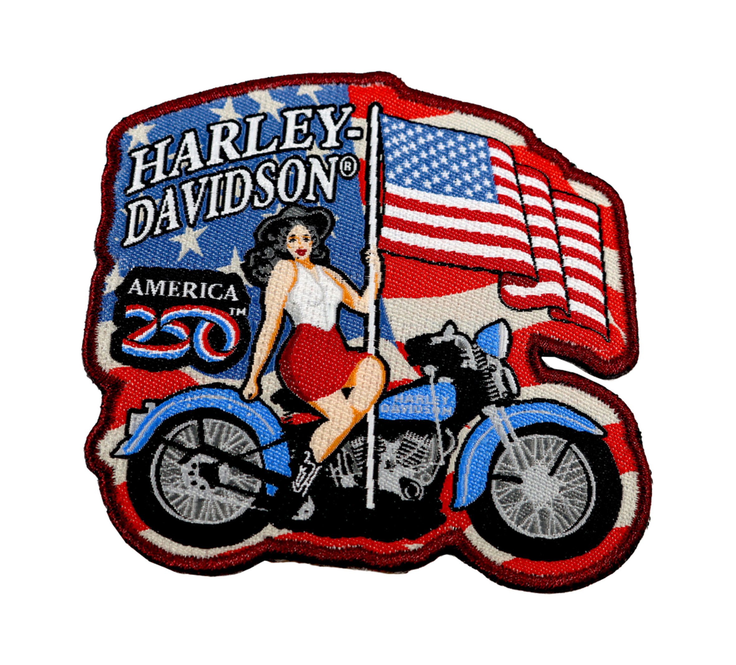 H-D™ America250® Pin-Up Patriotic Patch | Harley-Davidson USA