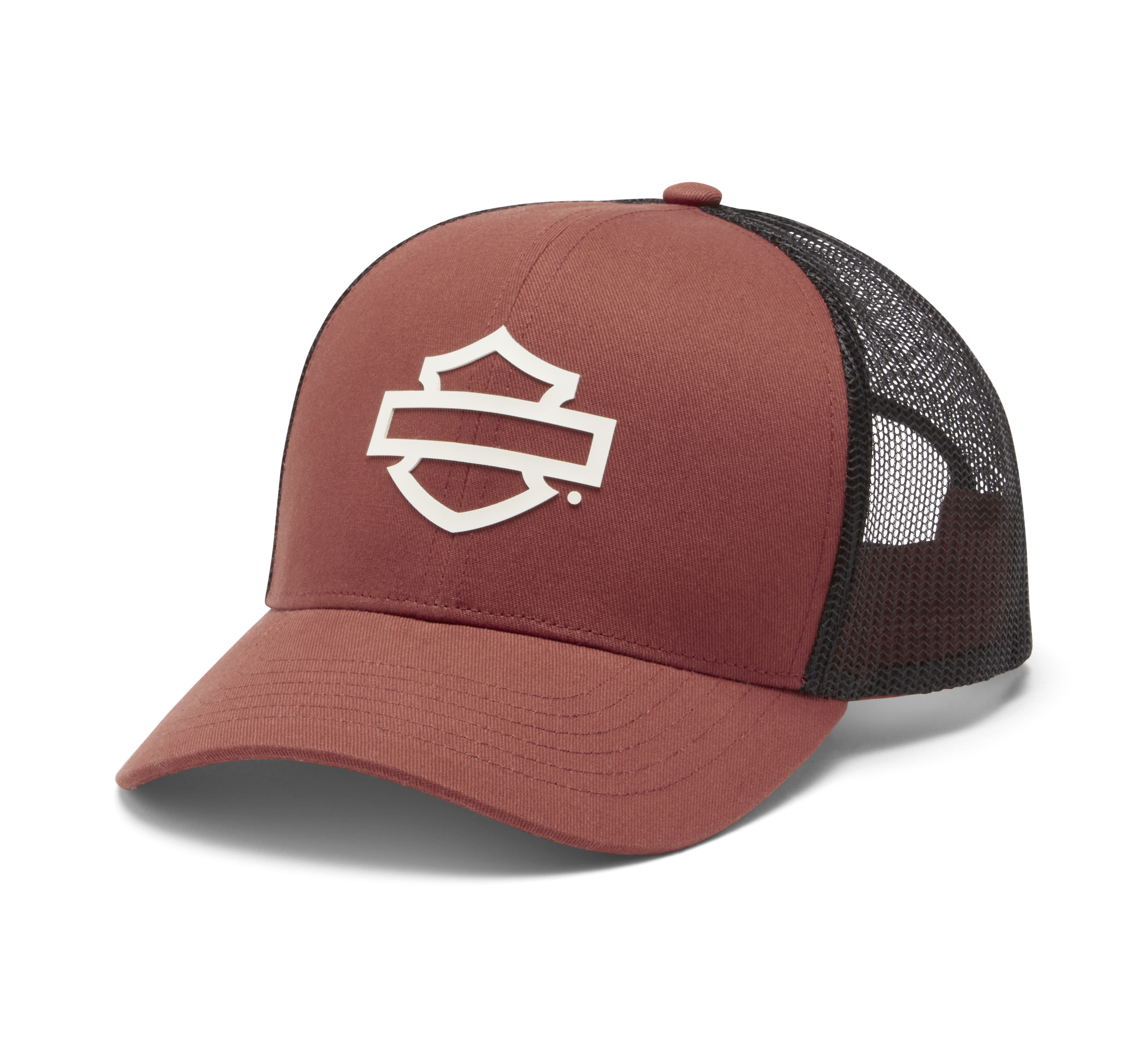 Logo Colorblock Adjustable Trucker Cap - Harley Black | Harley