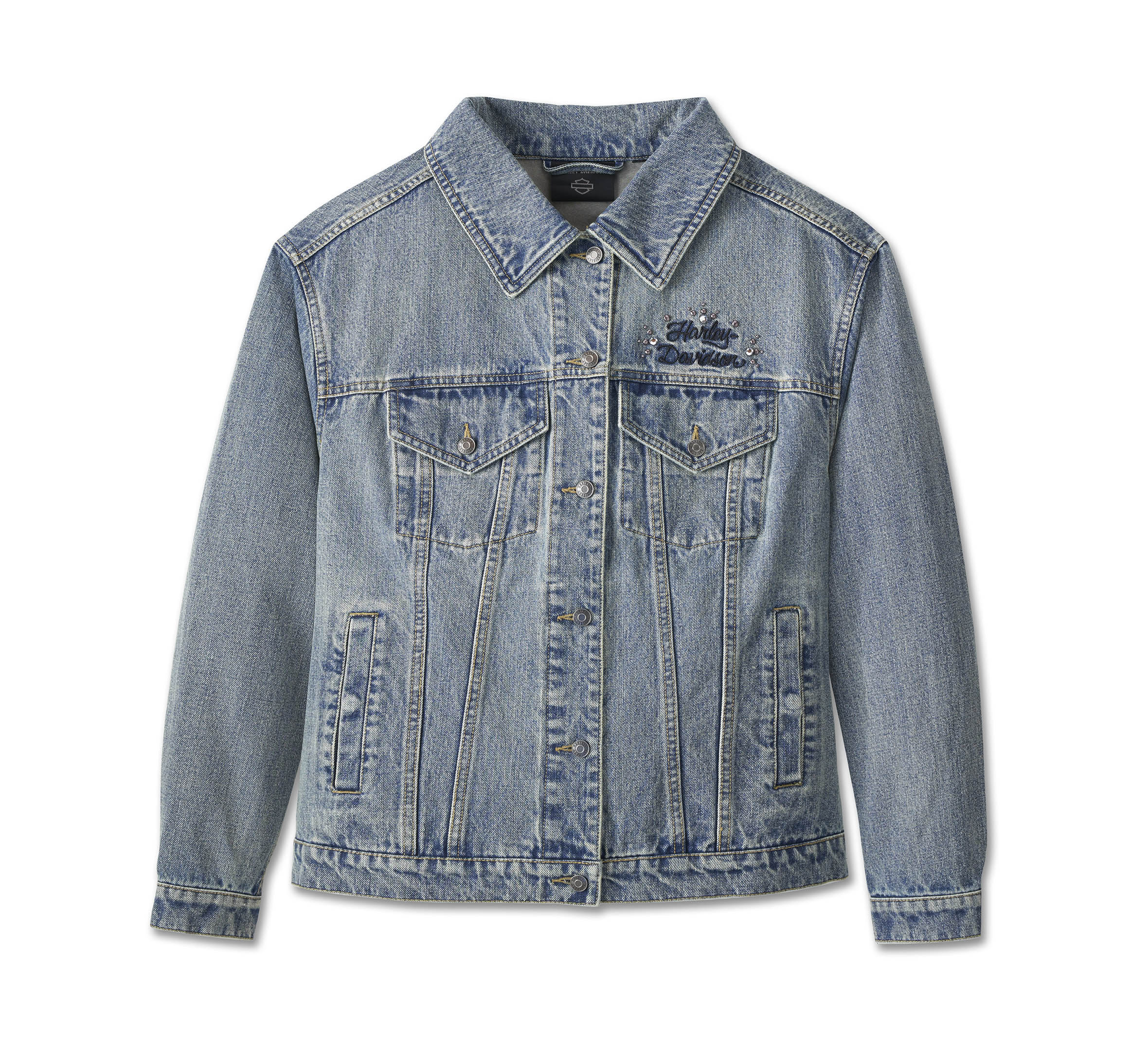 Women's Studded Out Embellished Denim Jacket