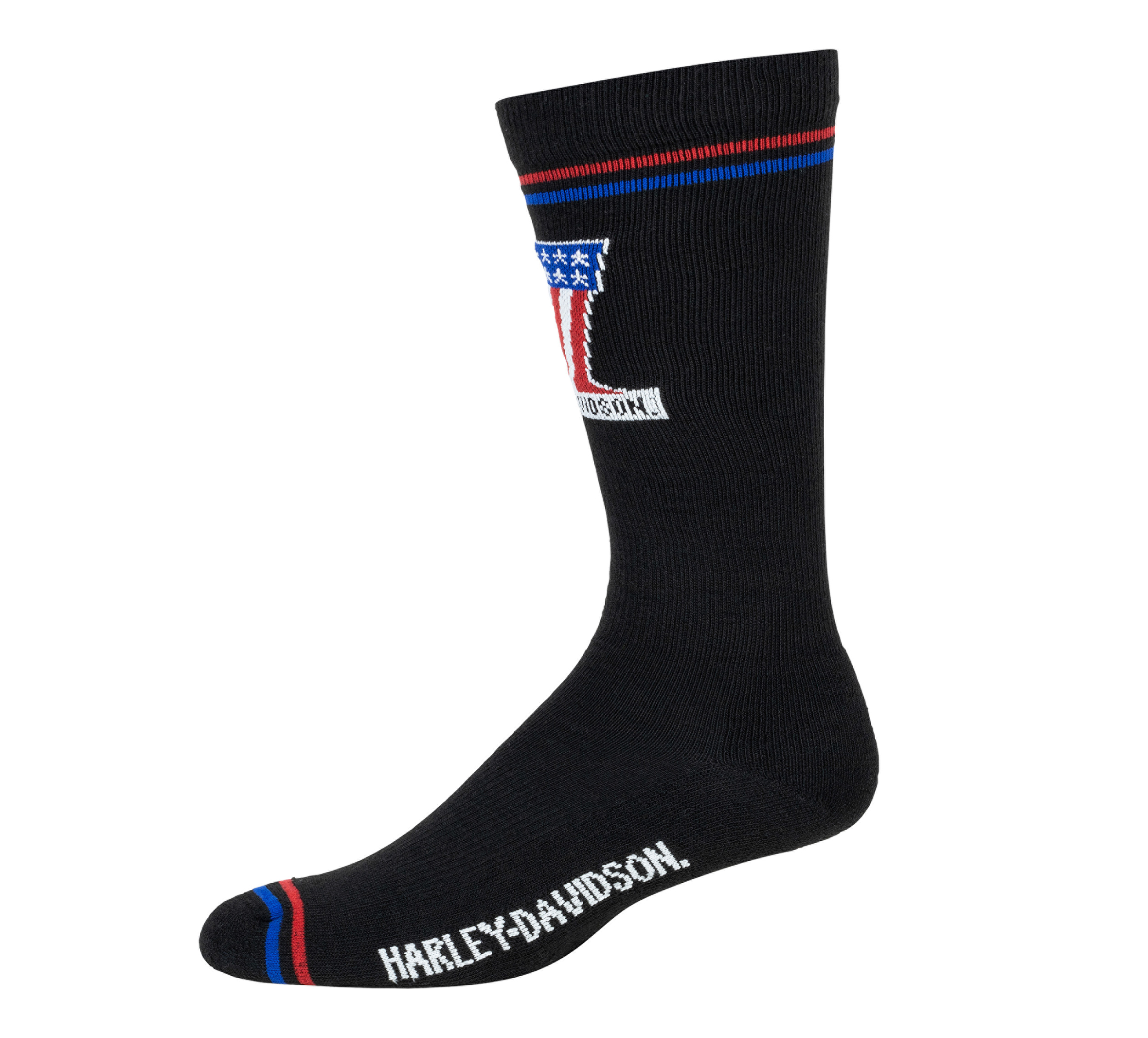 2 Pack Mens Number 1 Logo Crew Sock
