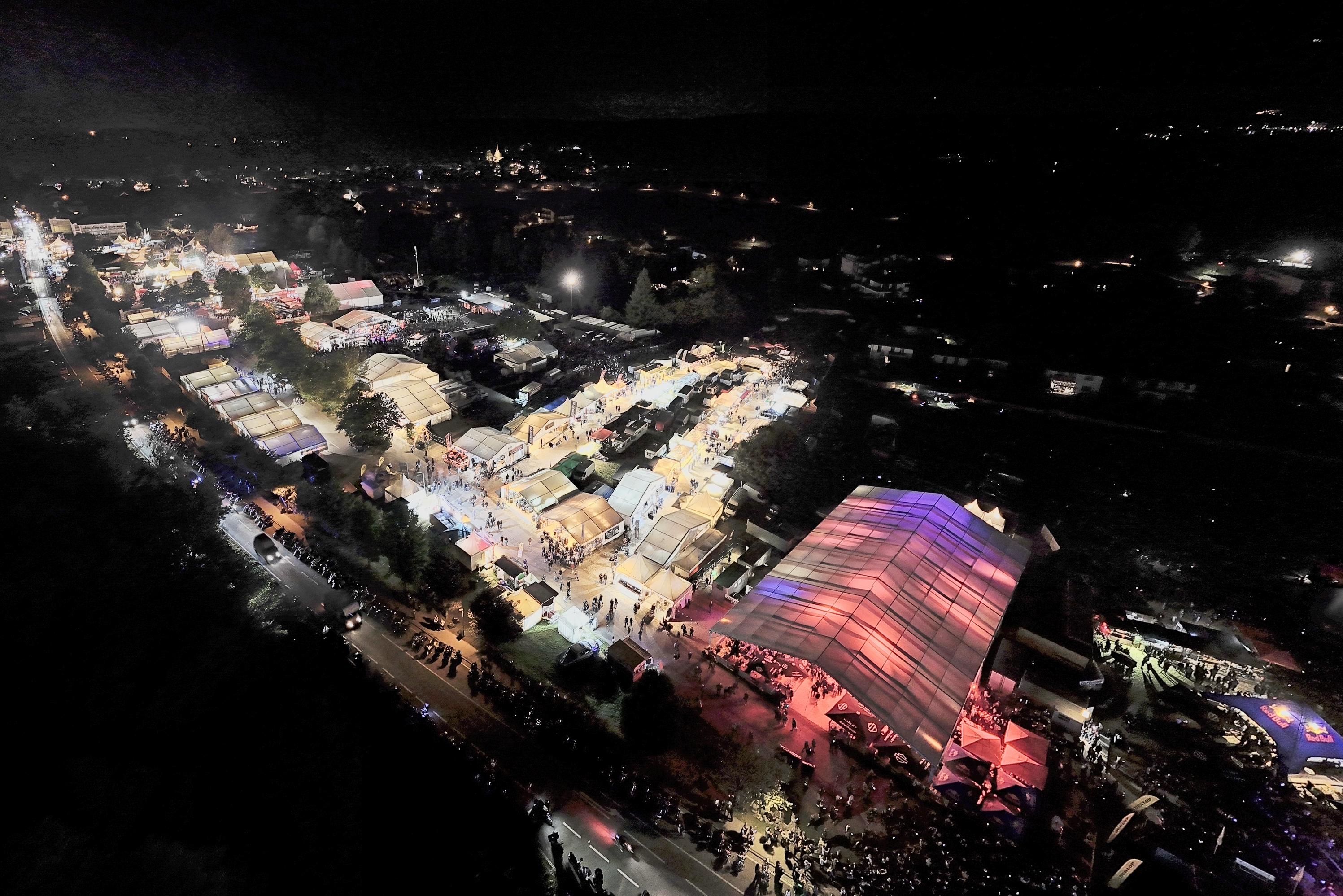 Dealerships and Outdoor shopping area