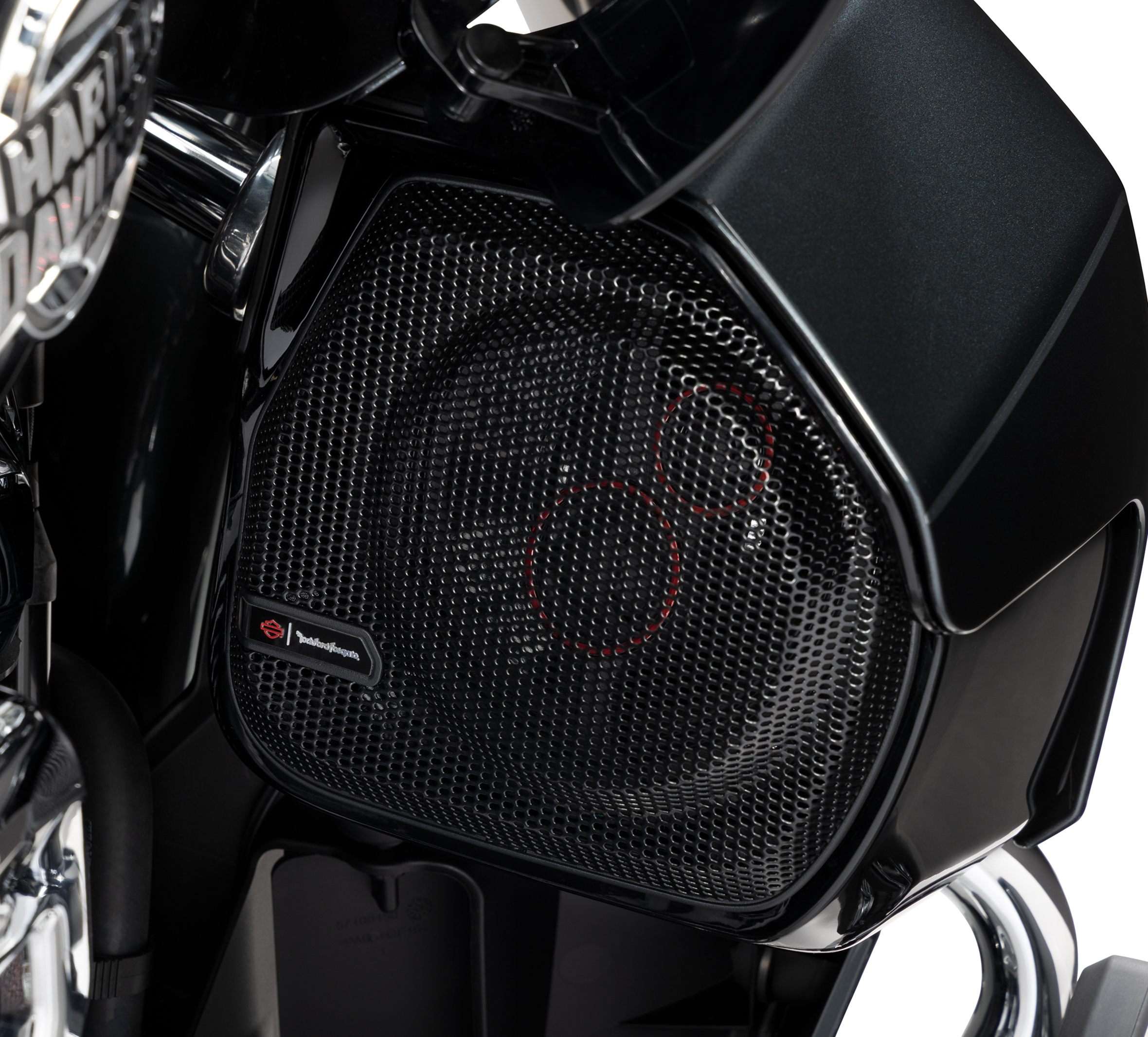 Système Audio Harley-Davidson développé par Rockford Fosgate - Haut-parleurs de bas de carénage Stage III