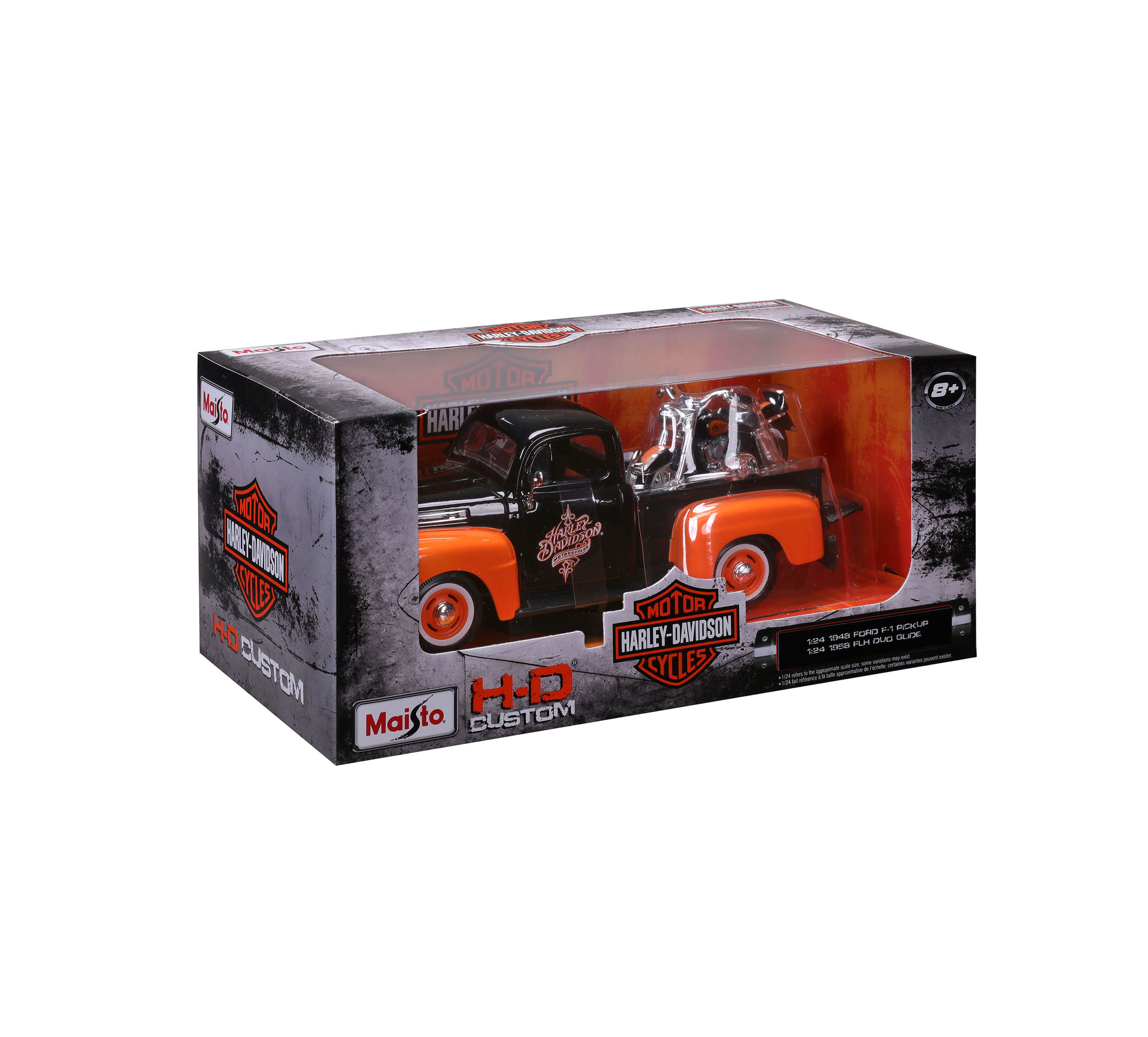 H-D '58 FLH Duo Glide + '48 Ford F-1