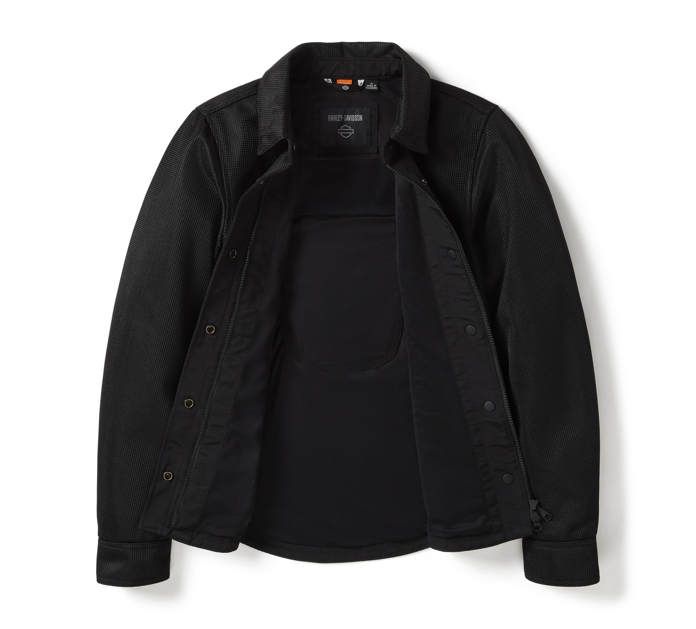 Women's Willie G® Skull Graphic Operative Mesh Riding Shirt Jacket