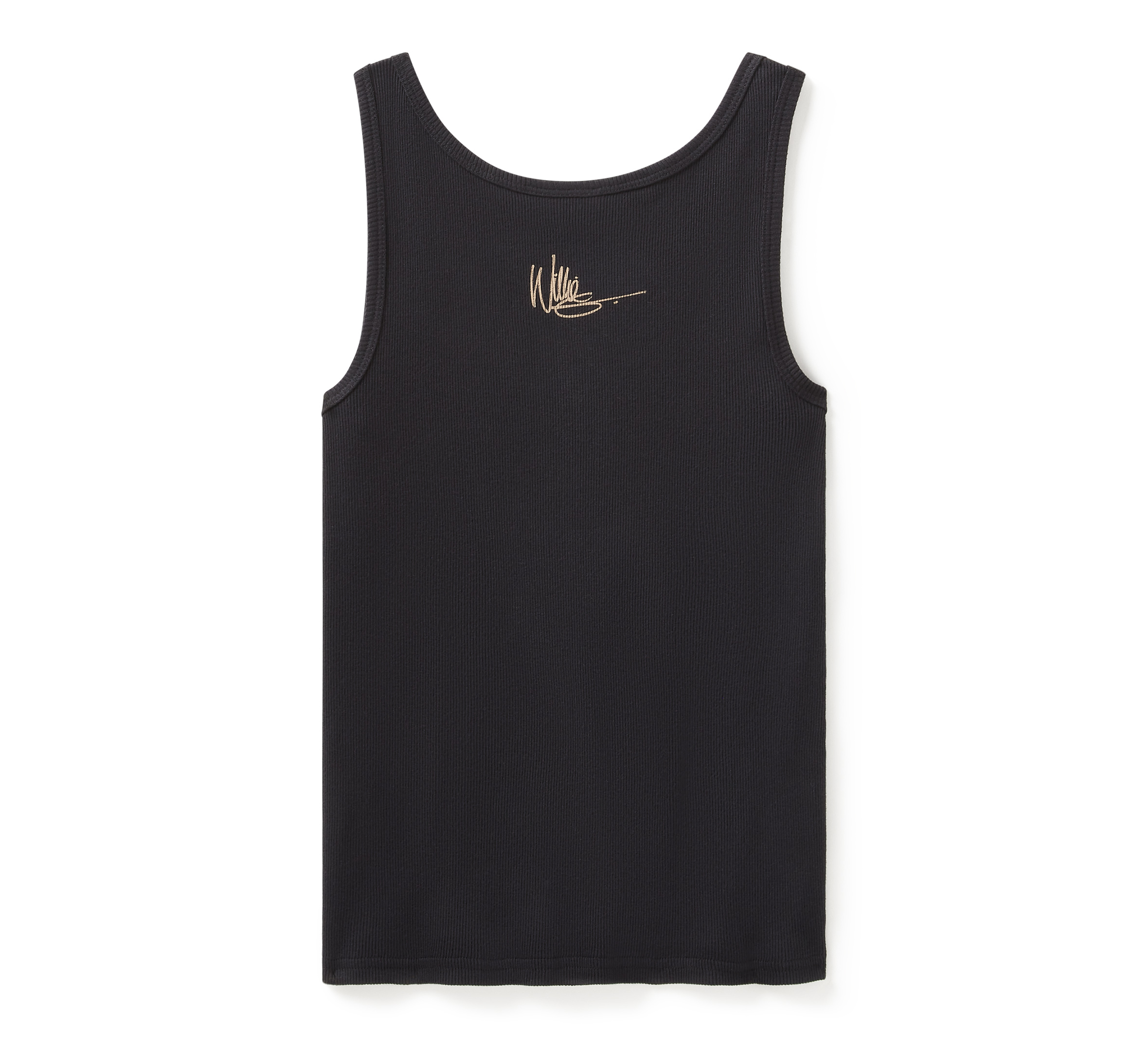 Willie G Sketchy Skull Ribbed Tanktop für Damen