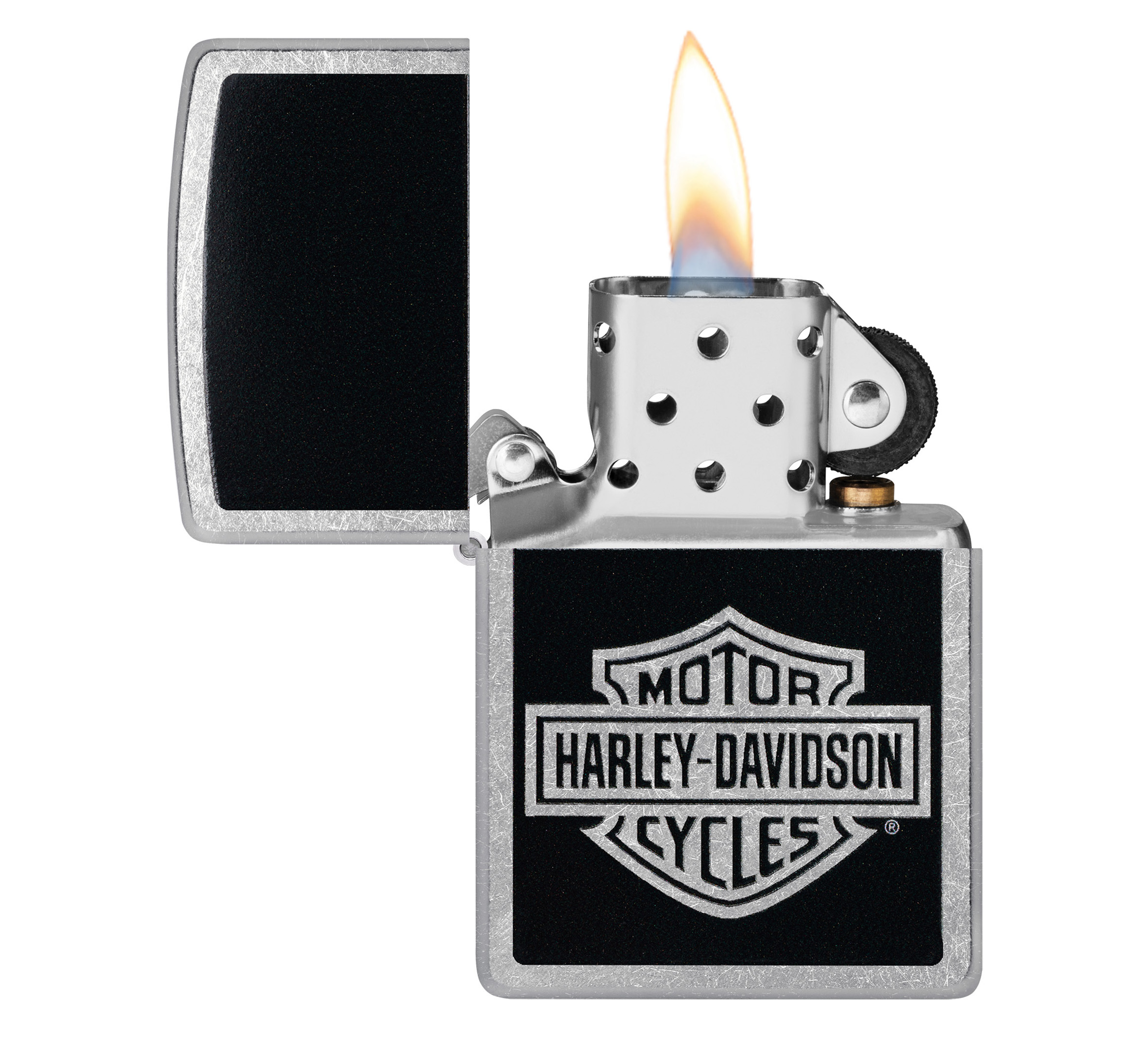 Harley-Davidson®  Logo Color Image Street Chrome Windproof Ligher