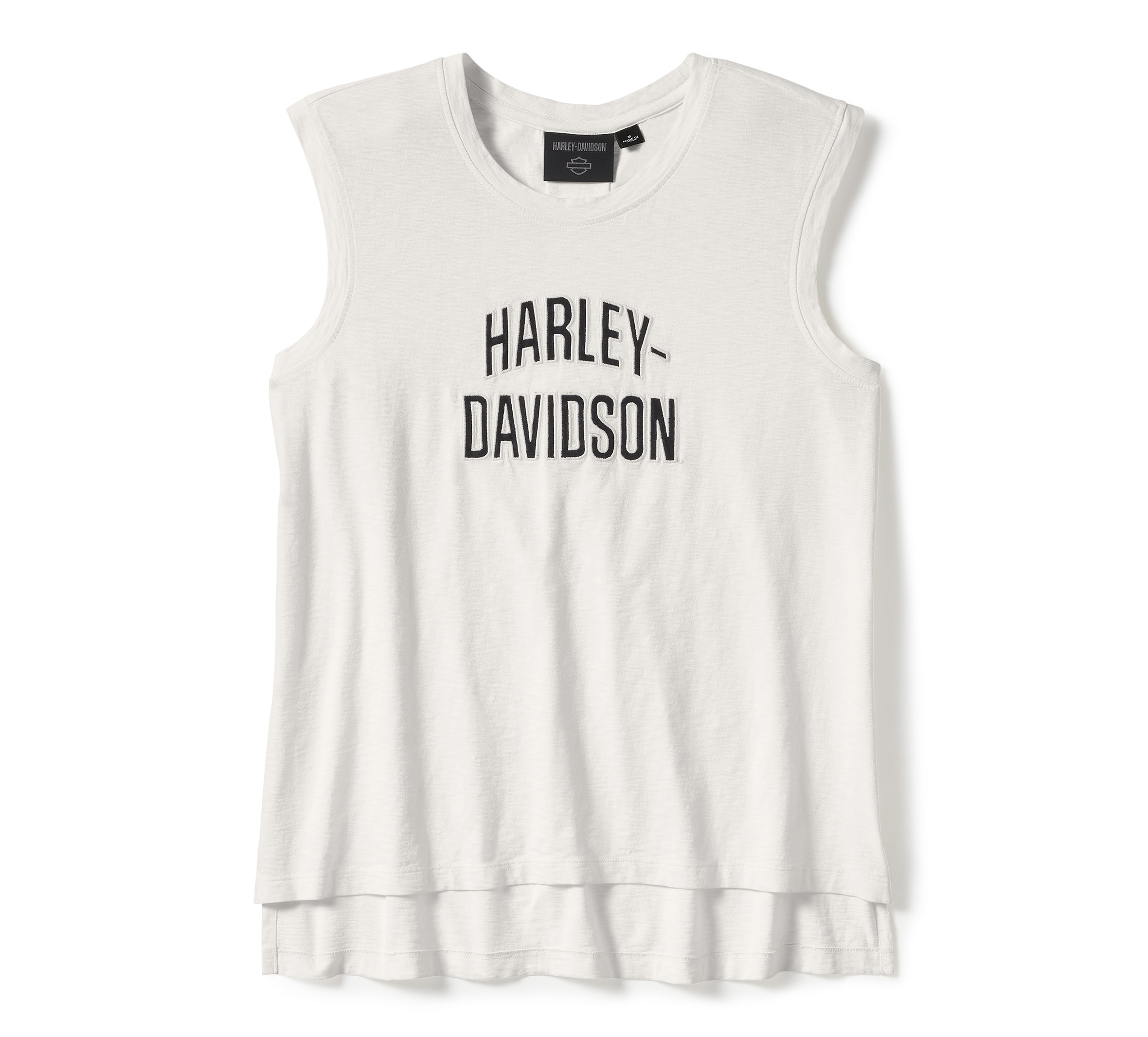 Women's Essential Arched Font Cap Sleeve Tank