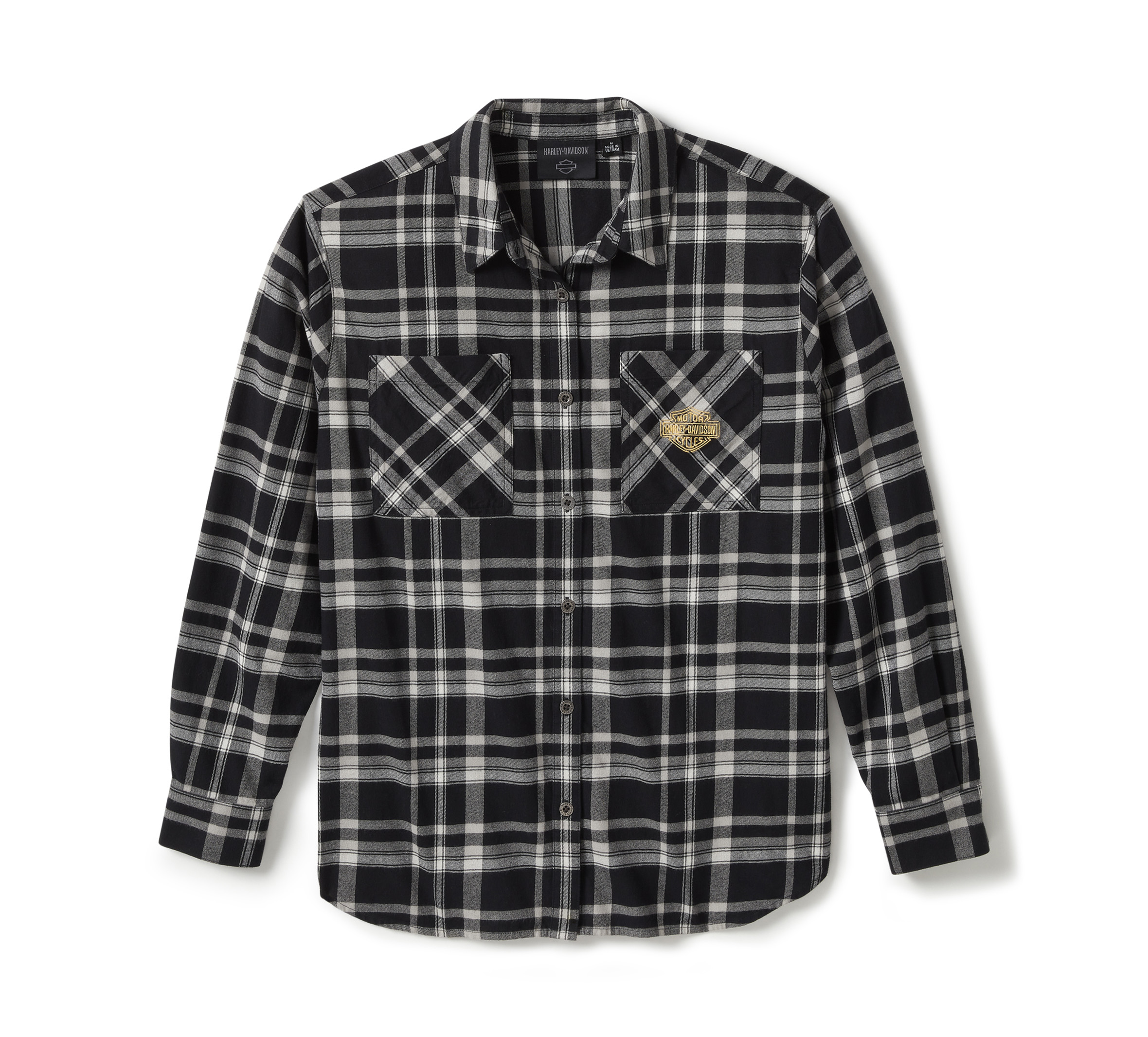 Women's Patch Woven Long Sleeve Shirt