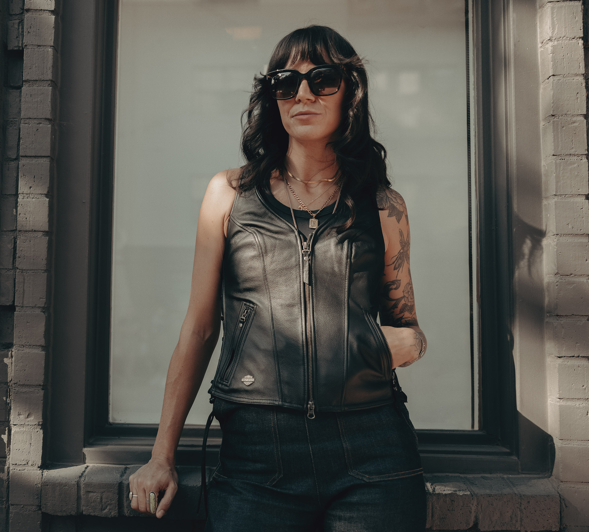 Women’s Avenue Leather Vest