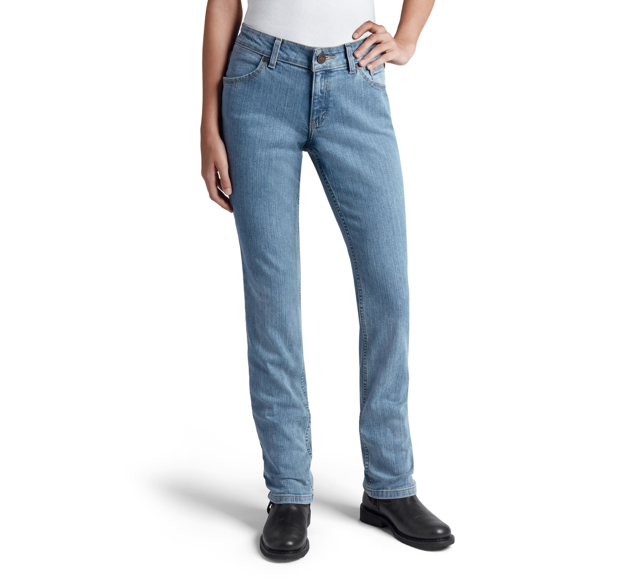 Women's Straight Leg Mid-Rise Jeans