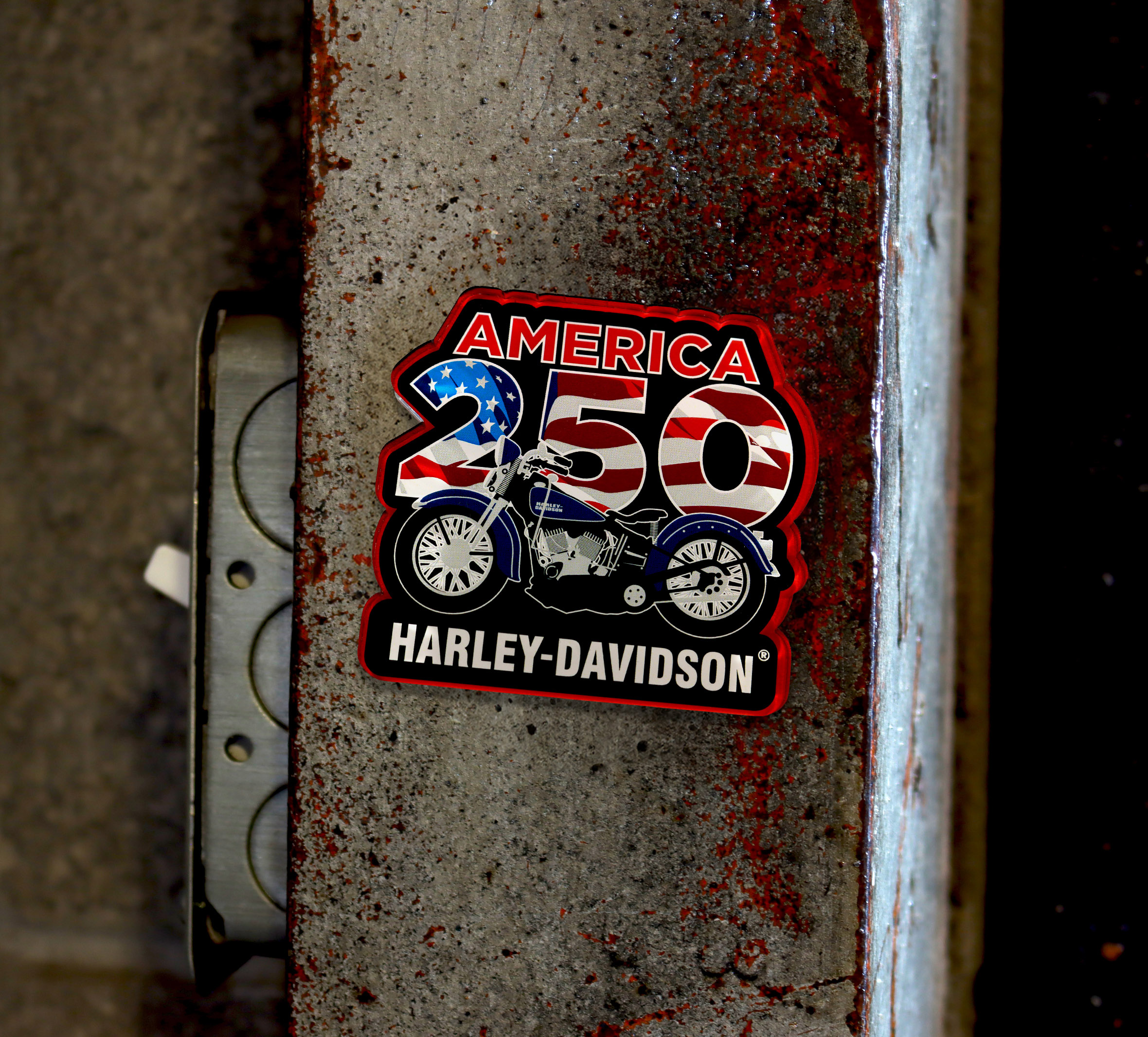 H-D™ America250® Patriotic Motorcycle Magnet
