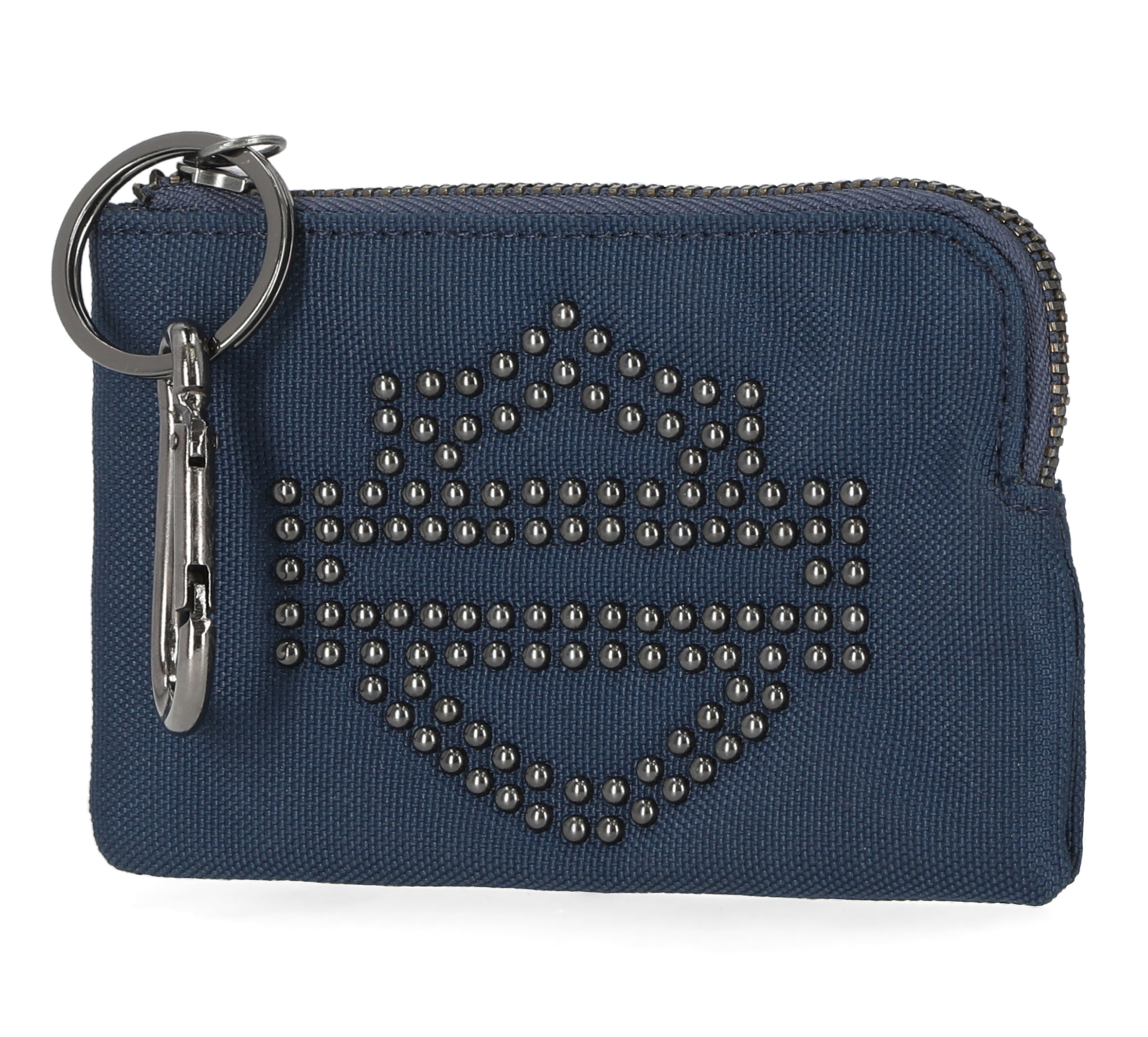 Bar & Shield Studded Key Case Wallet
