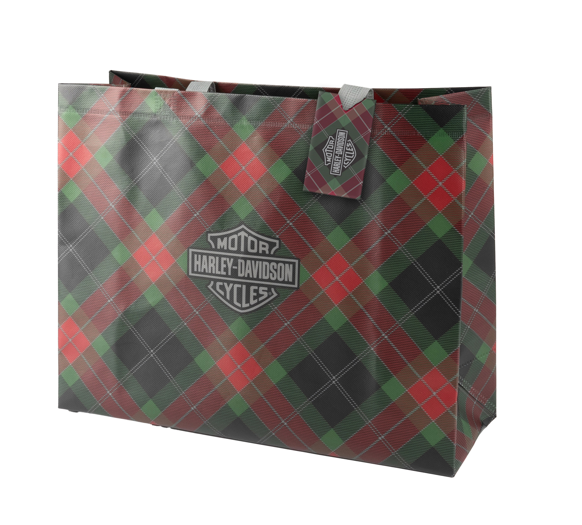 Holiday Plaid Reusable Gift Bag