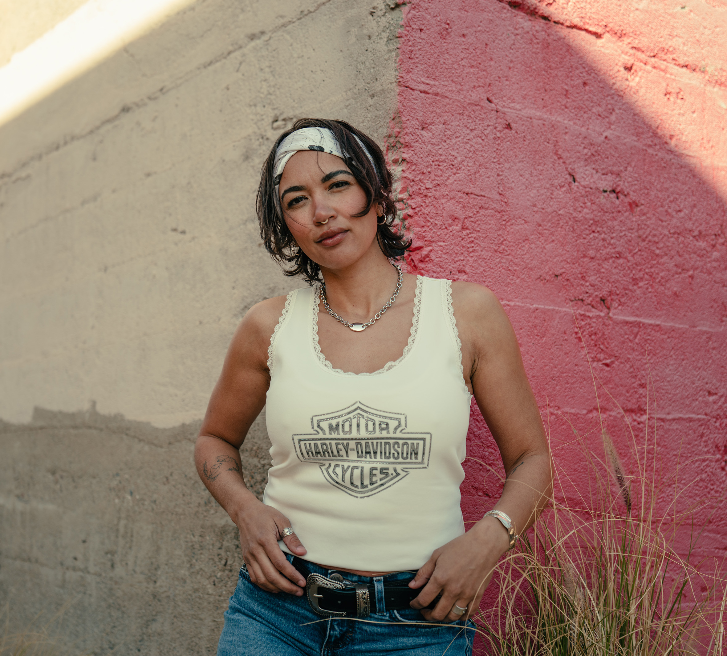 Women's Essential Bling Lace Trim Tank | Harley-Davidson USA