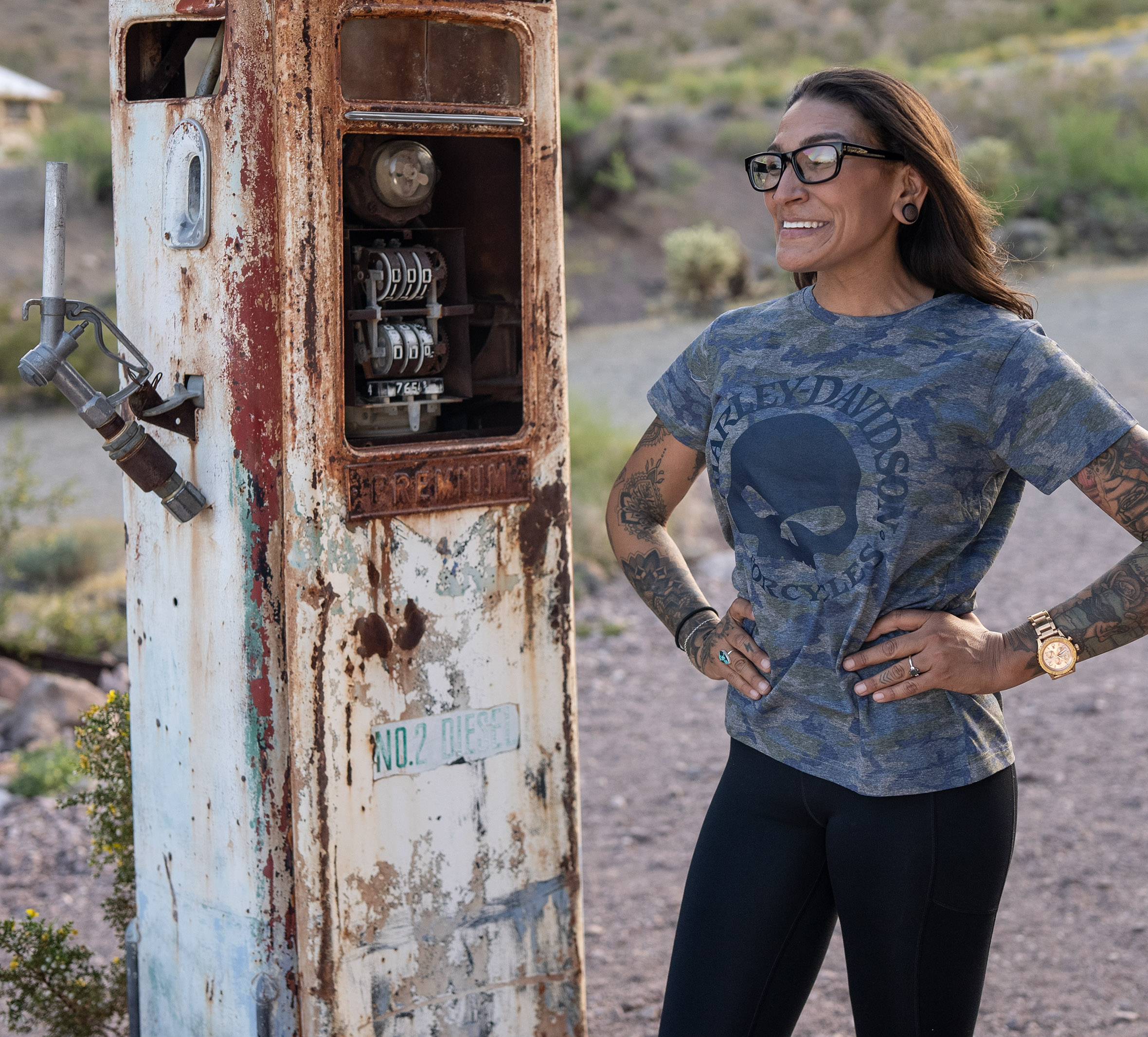Women's Willie G Skull Camo Tee