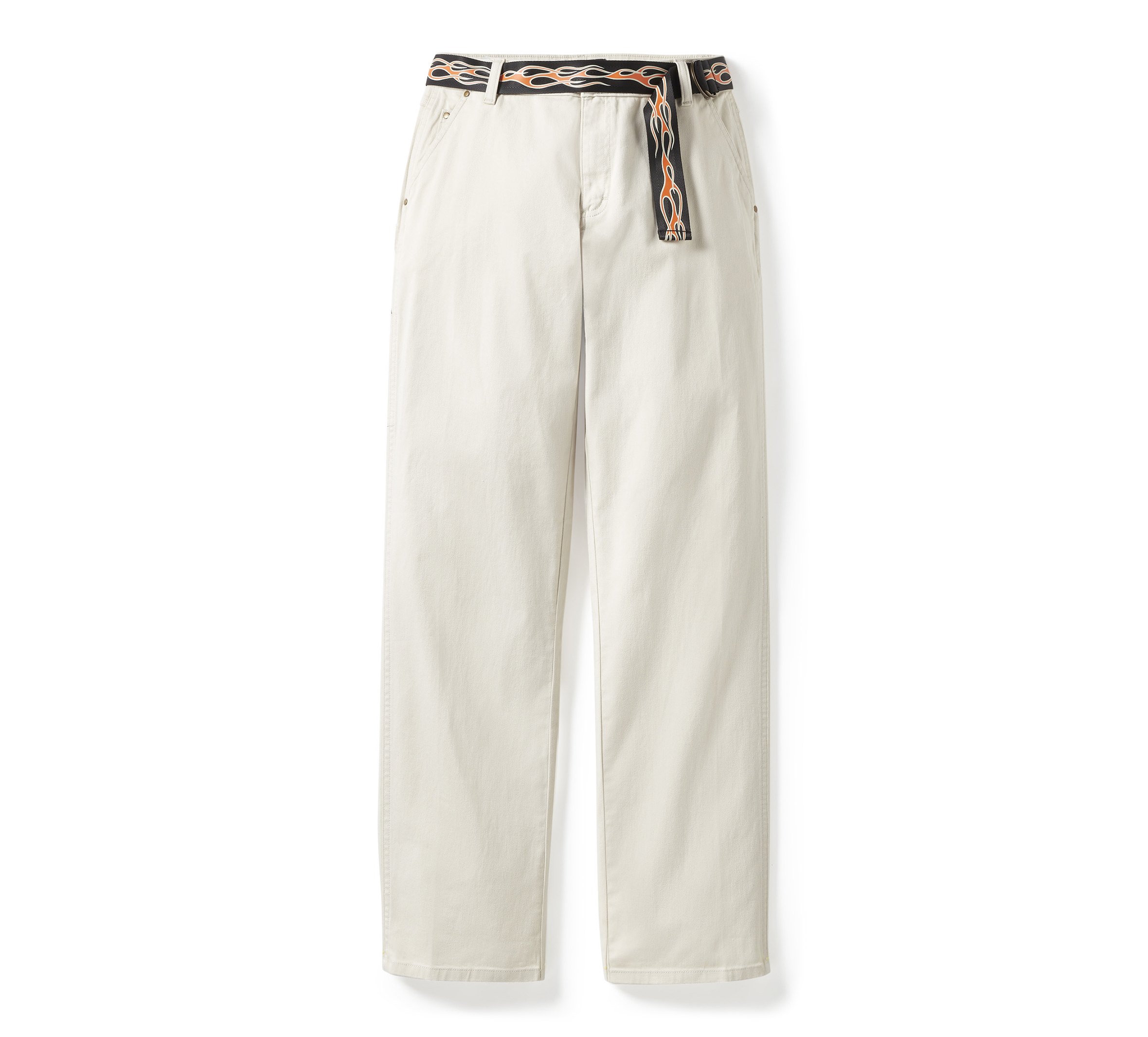 Women's Dickies x H-D Flex Fit Double Pocket Carpenter Pant with Flame Belt