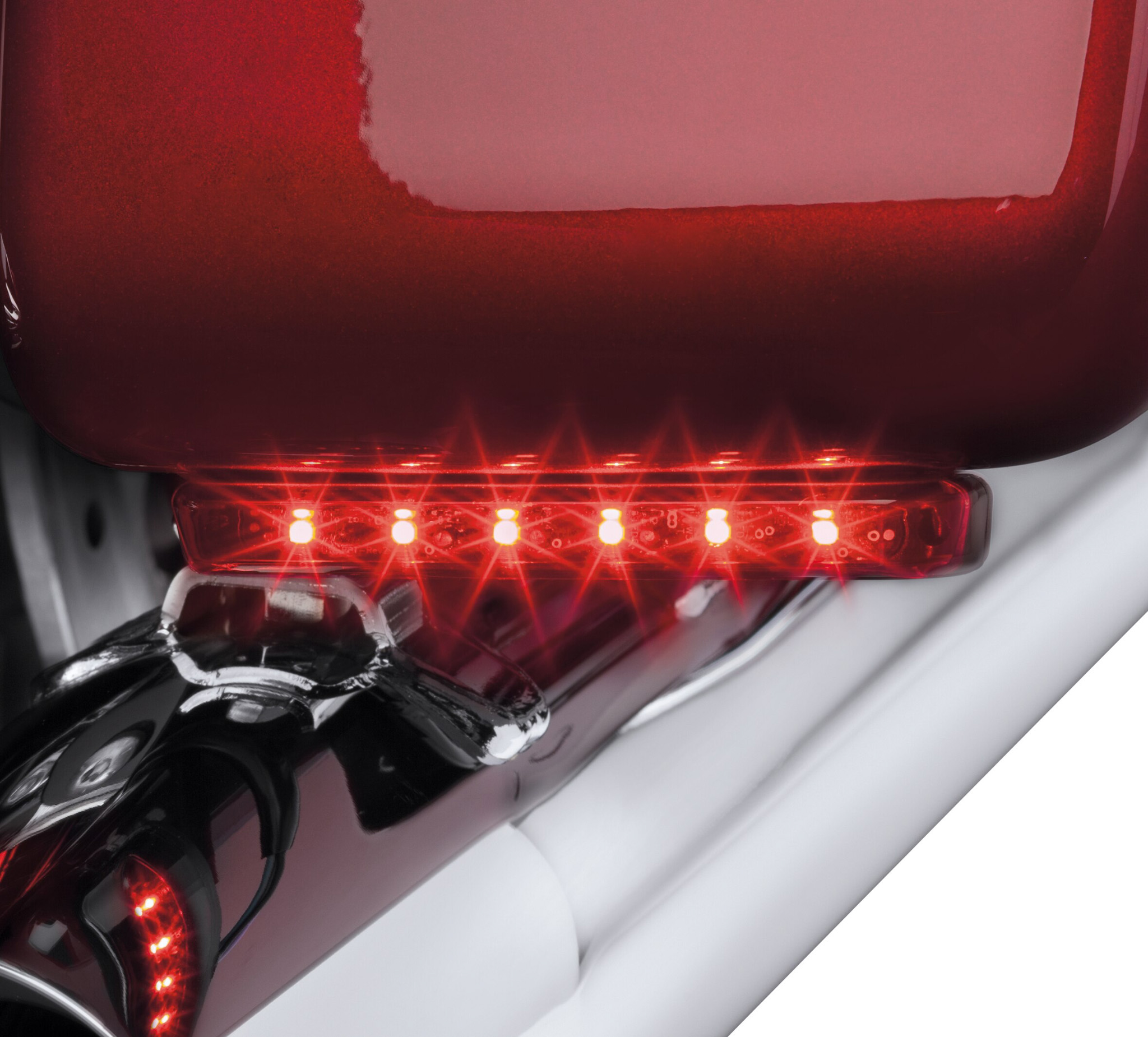 Electra Glo™ Stealth Auxiliary LED Run/Brake/Turn Lamp - Red Lens