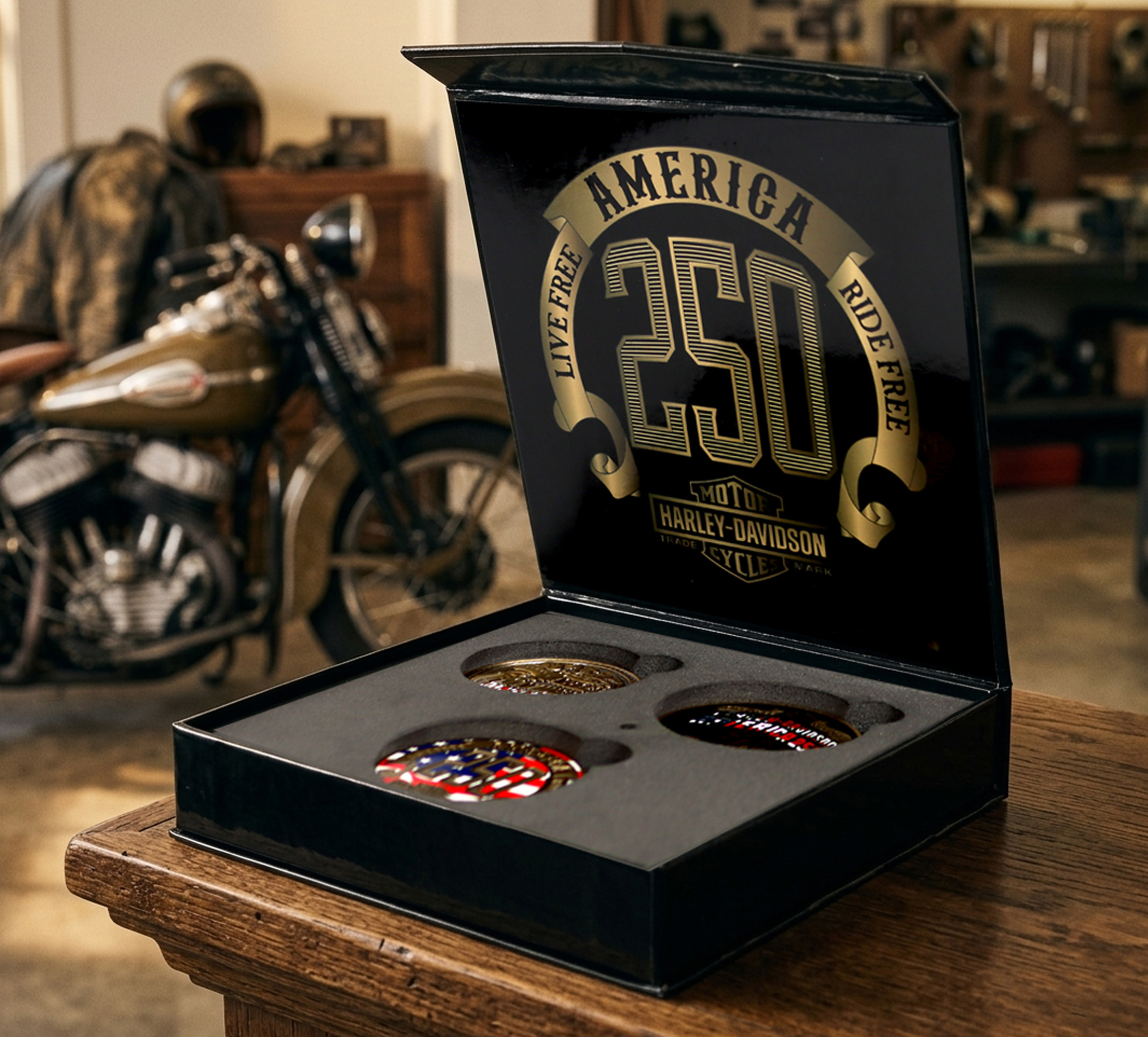 H-D™ America250® Ride Free Series Collector Coin Set