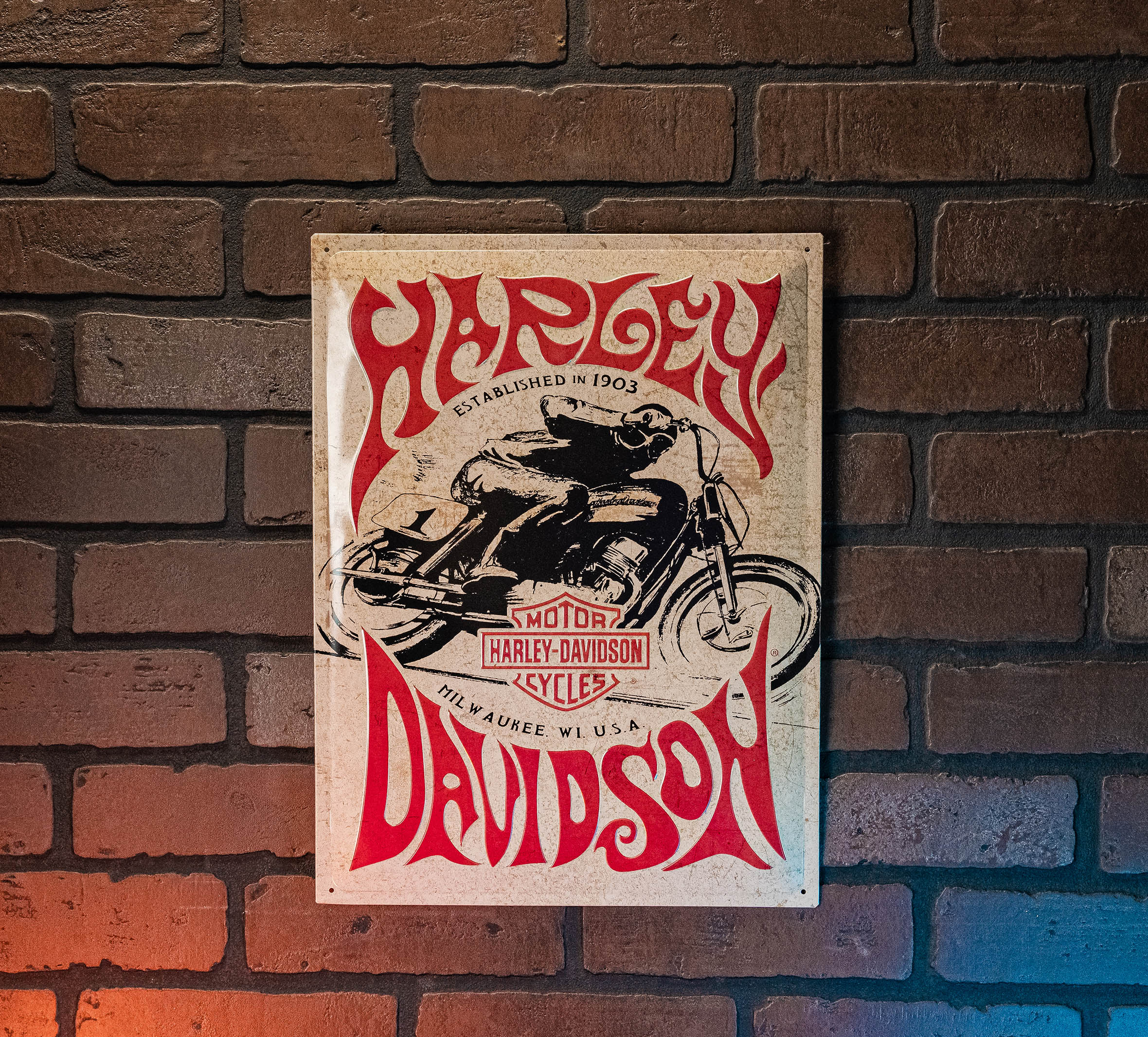 1970's Racer Tin Sign