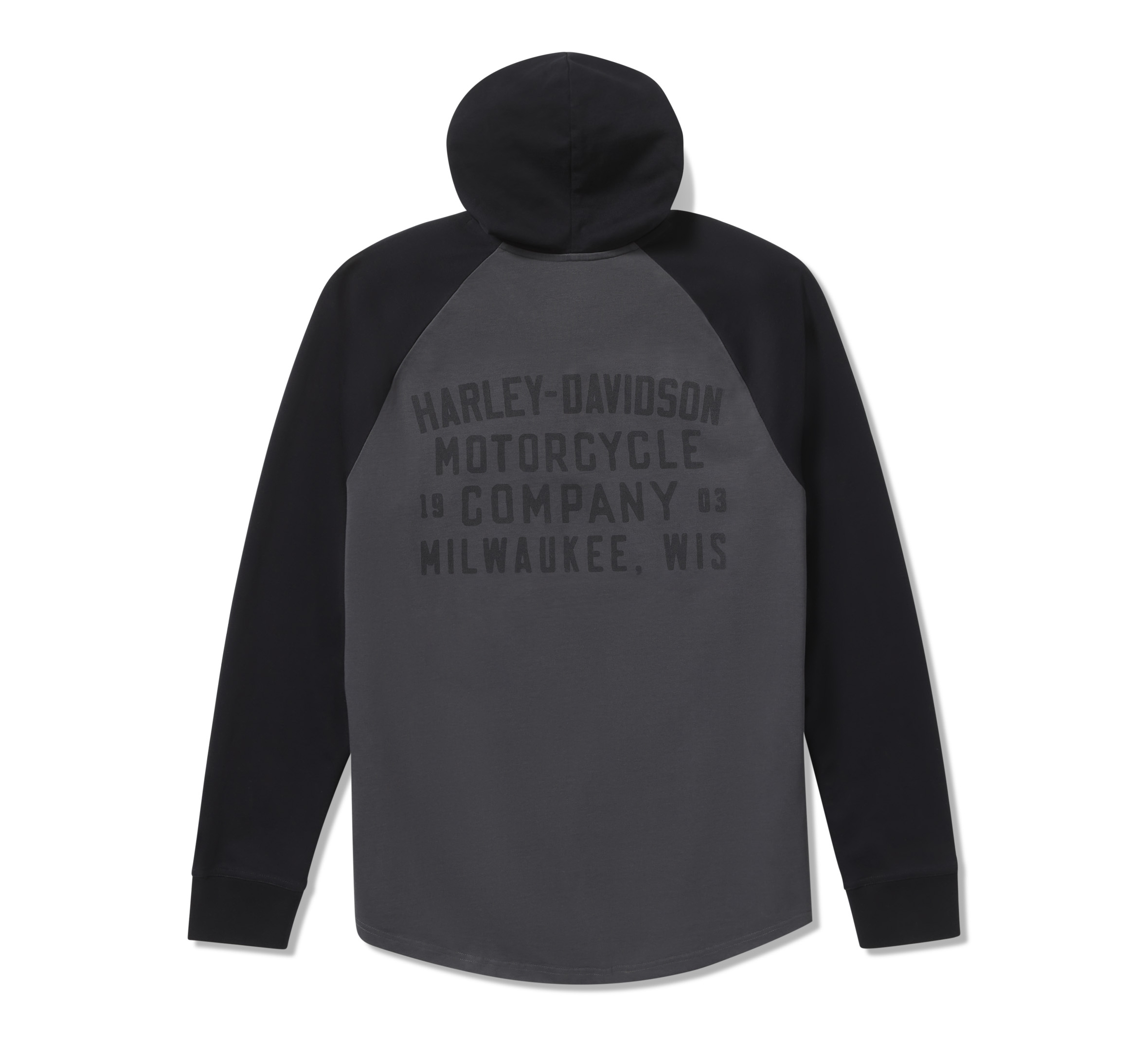 Men's HDMC Raglan Henley with Hood