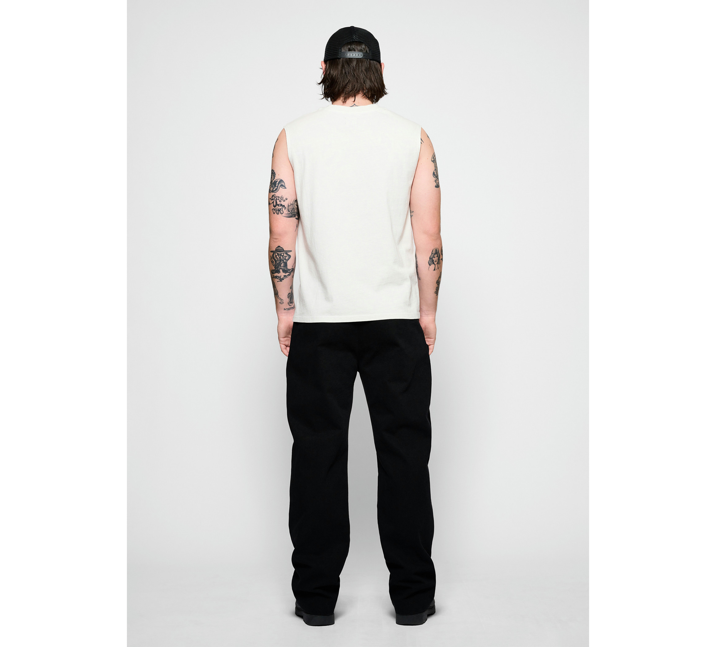 Silver Wing Boxy Muscle Tank